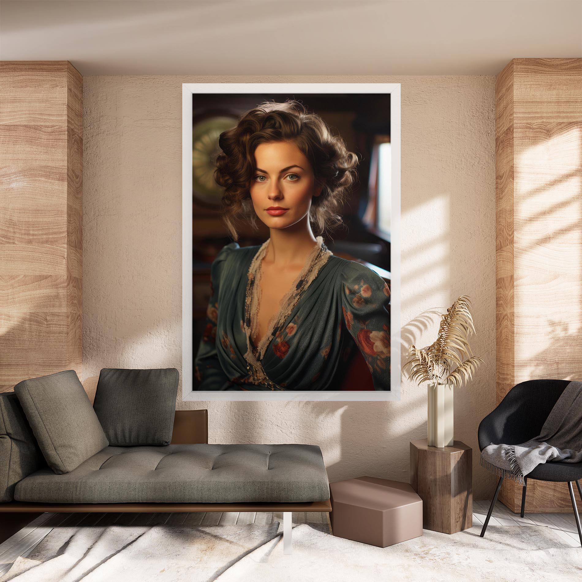 Vászonkép Pink Flowers Dress mockup 8