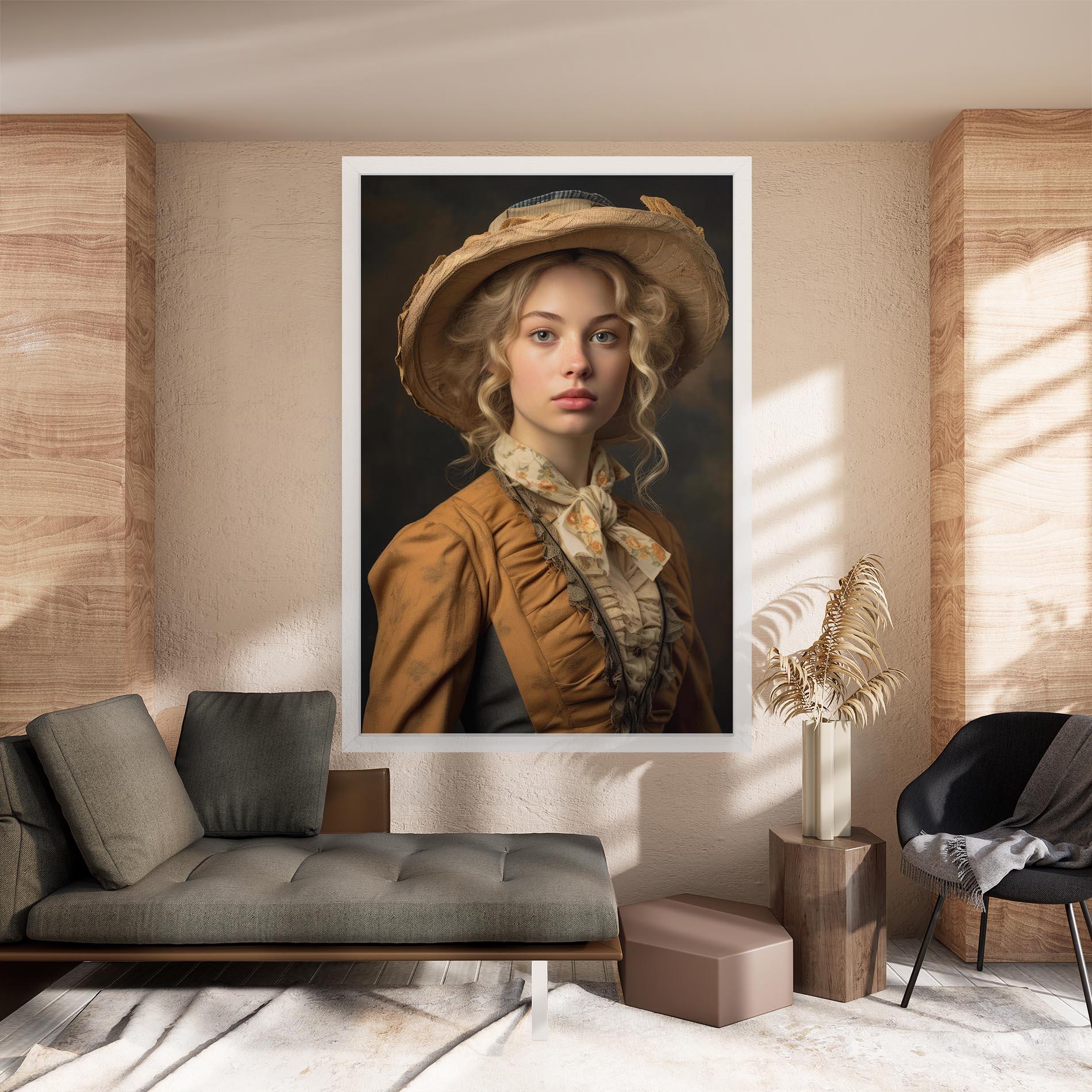 Vászonkép Pretty Vintage Blonde mockup 8