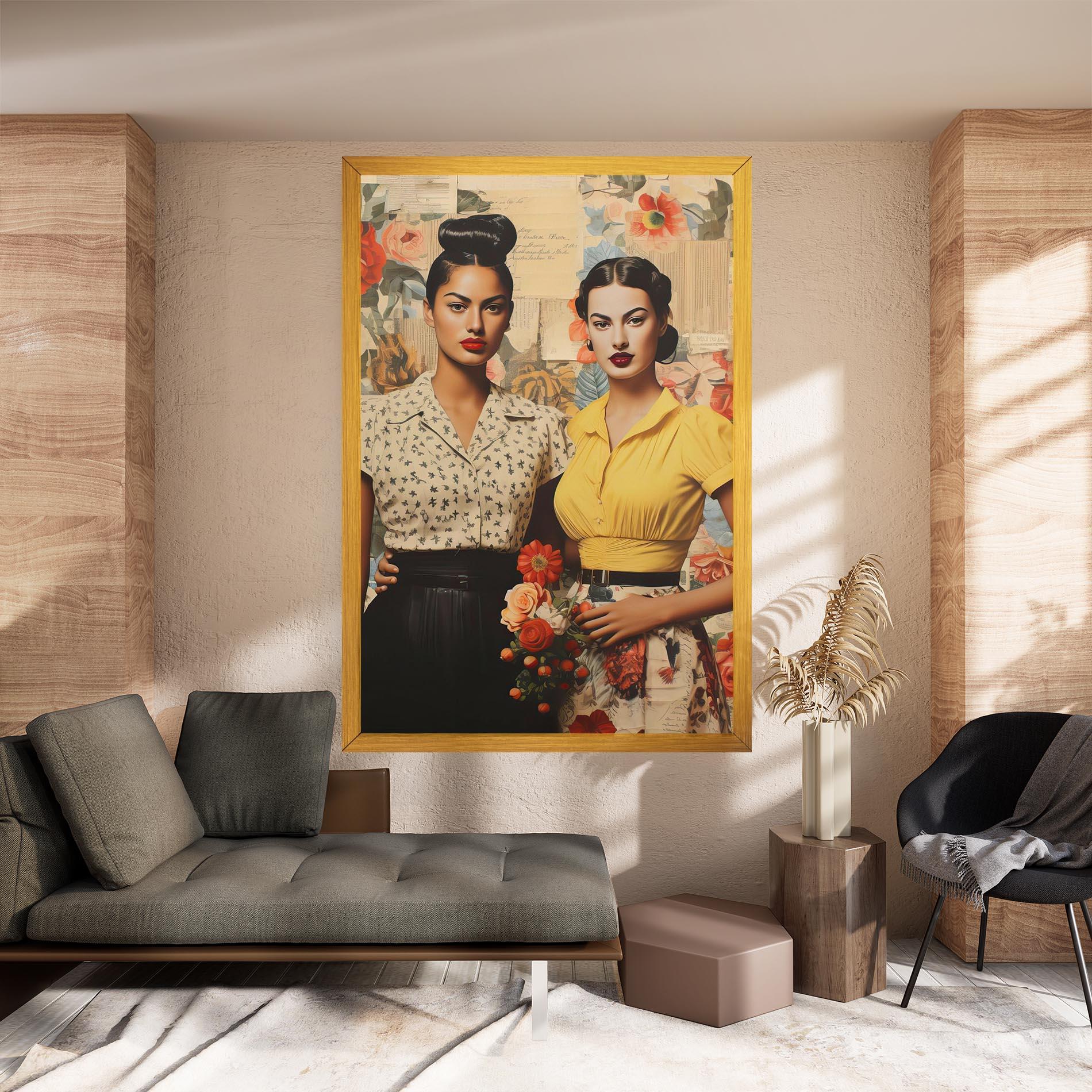 Vászonkép Friendship Vintage Power mockup 8