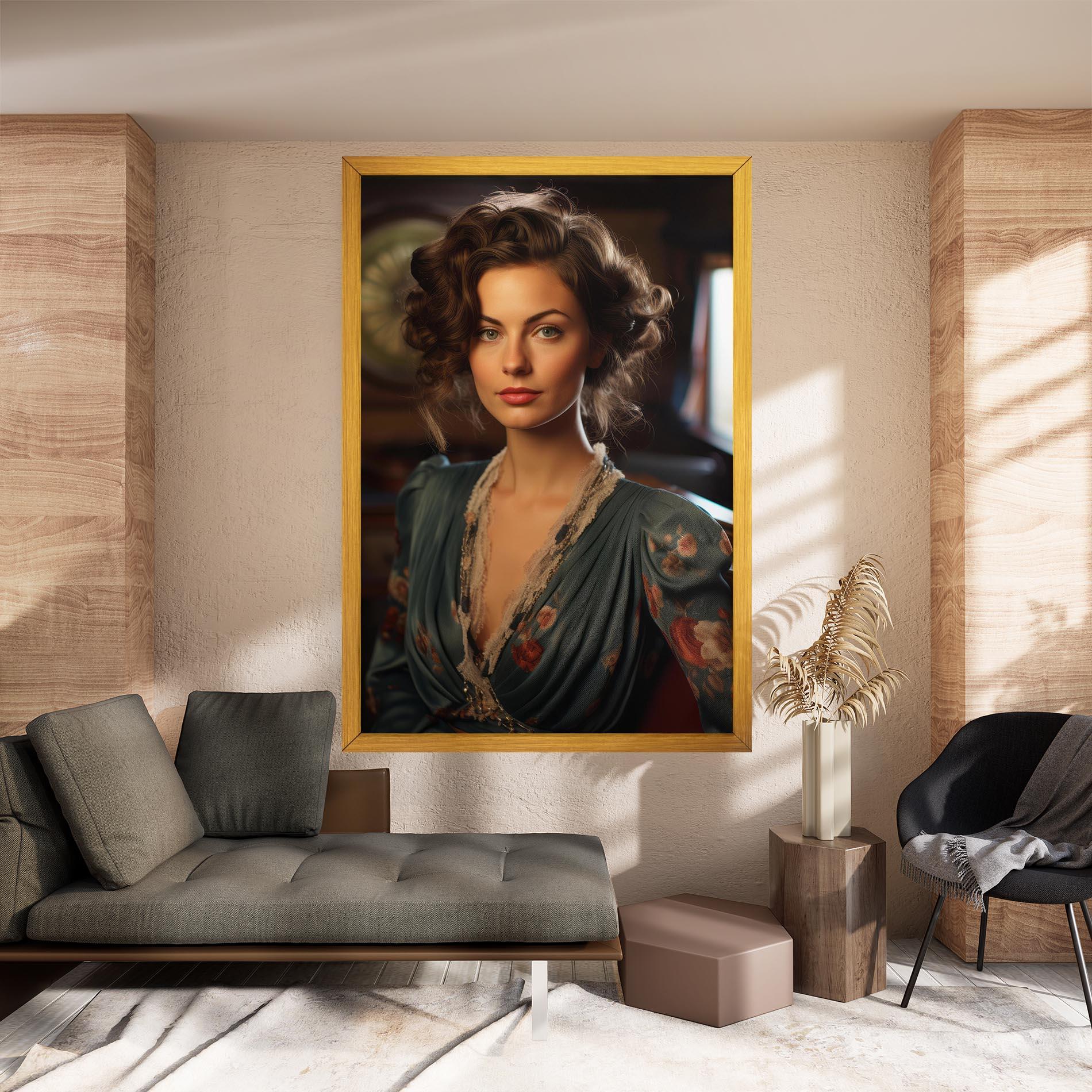 Vászonkép Pink Flowers Dress mockup 8