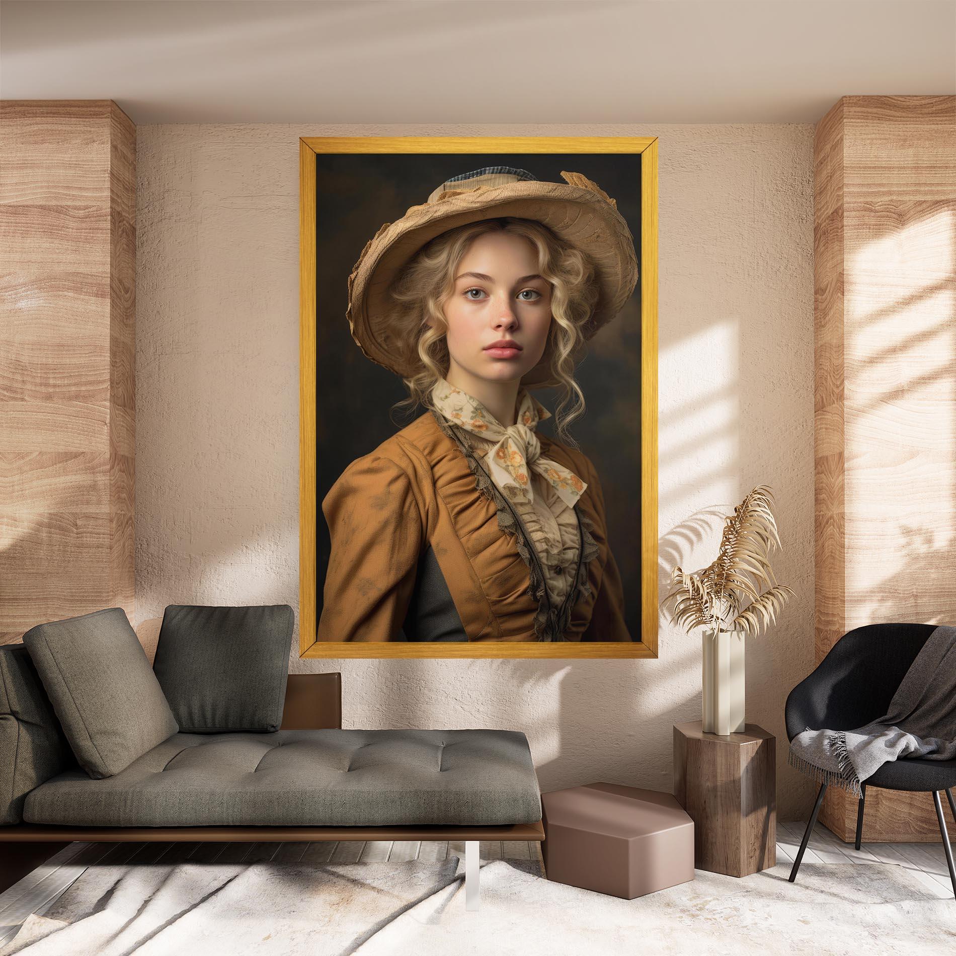 Vászonkép Pretty Vintage Blonde mockup 8