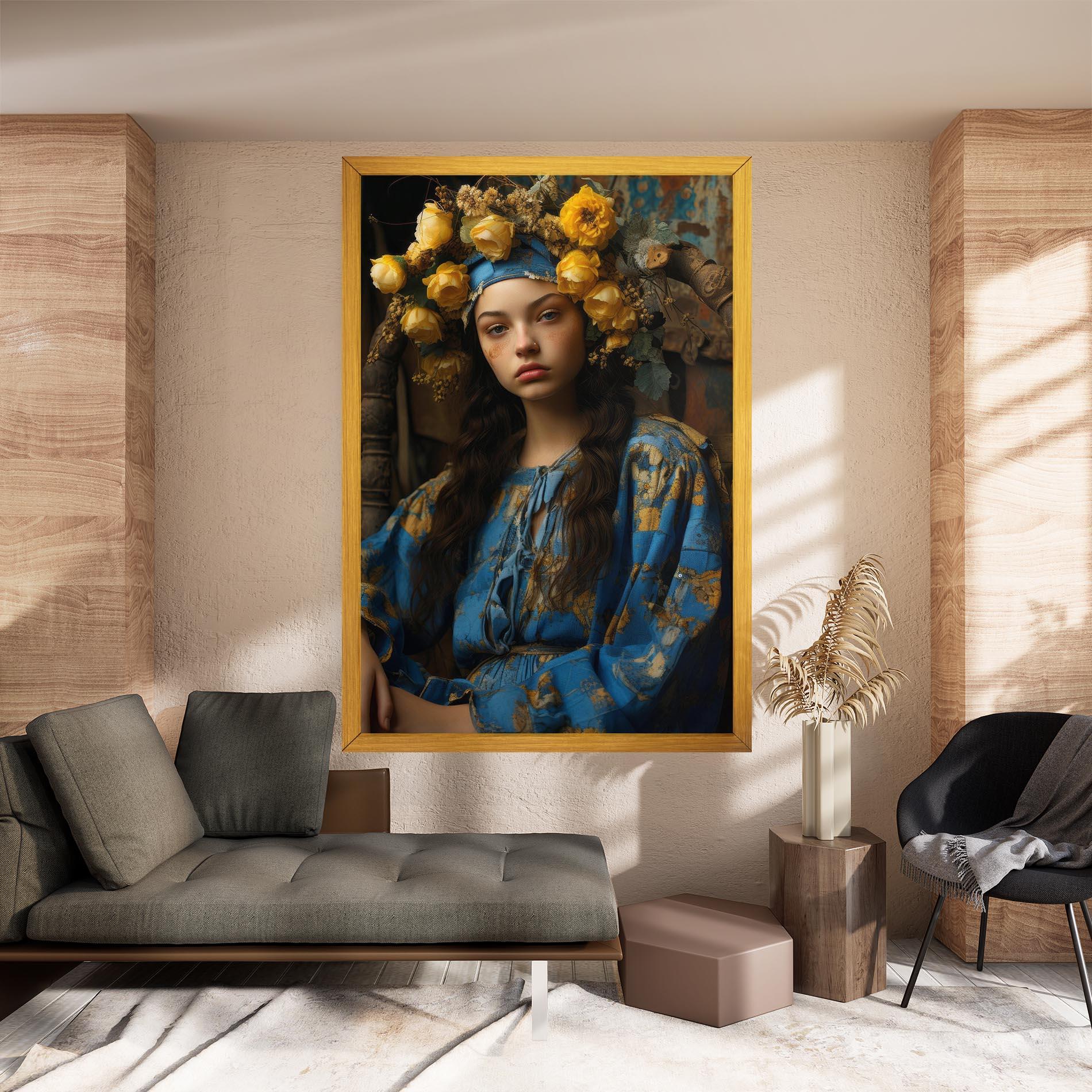 Vászonkép Yellow Rose Dress mockup 8