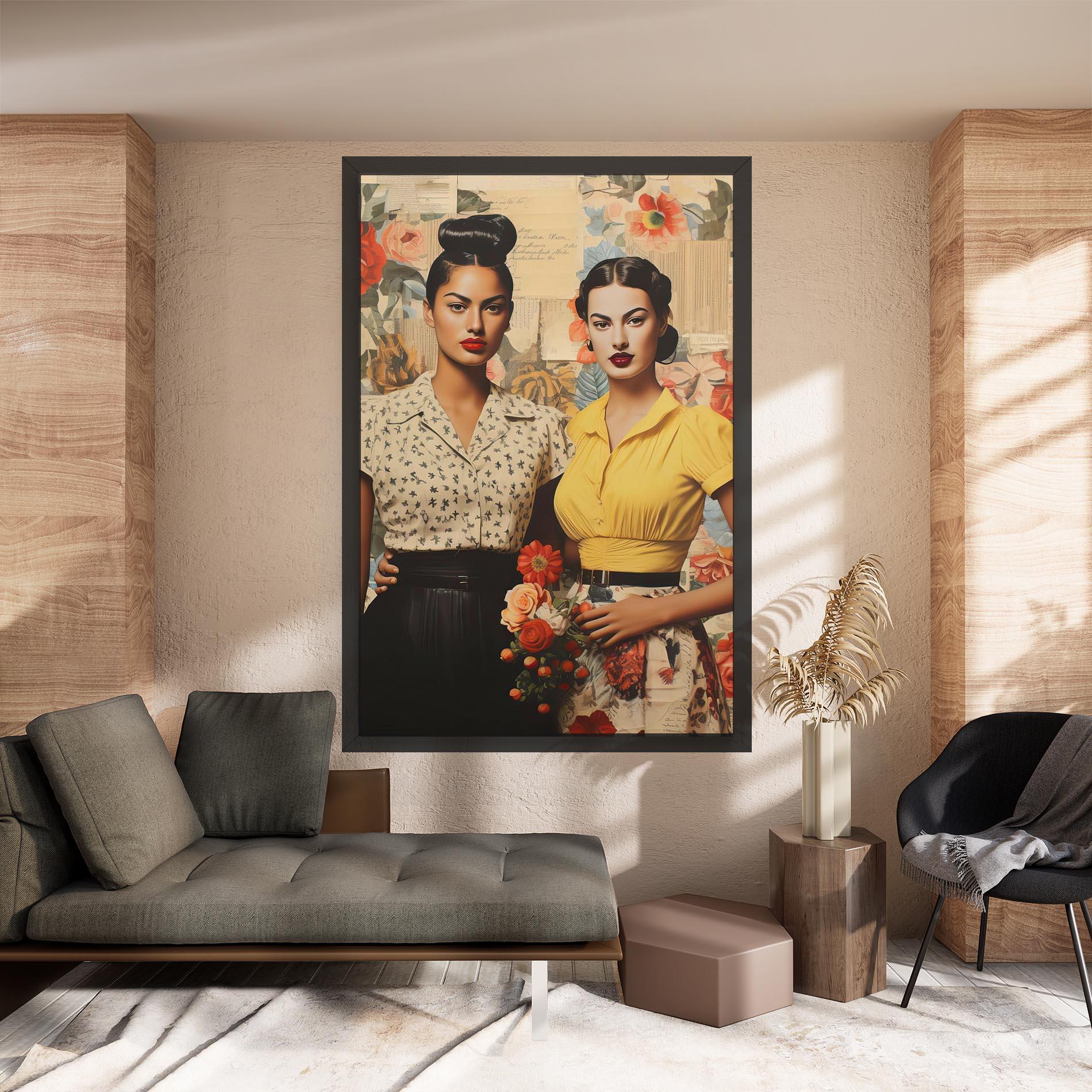 Vászonkép Friendship Vintage Power mockup 8