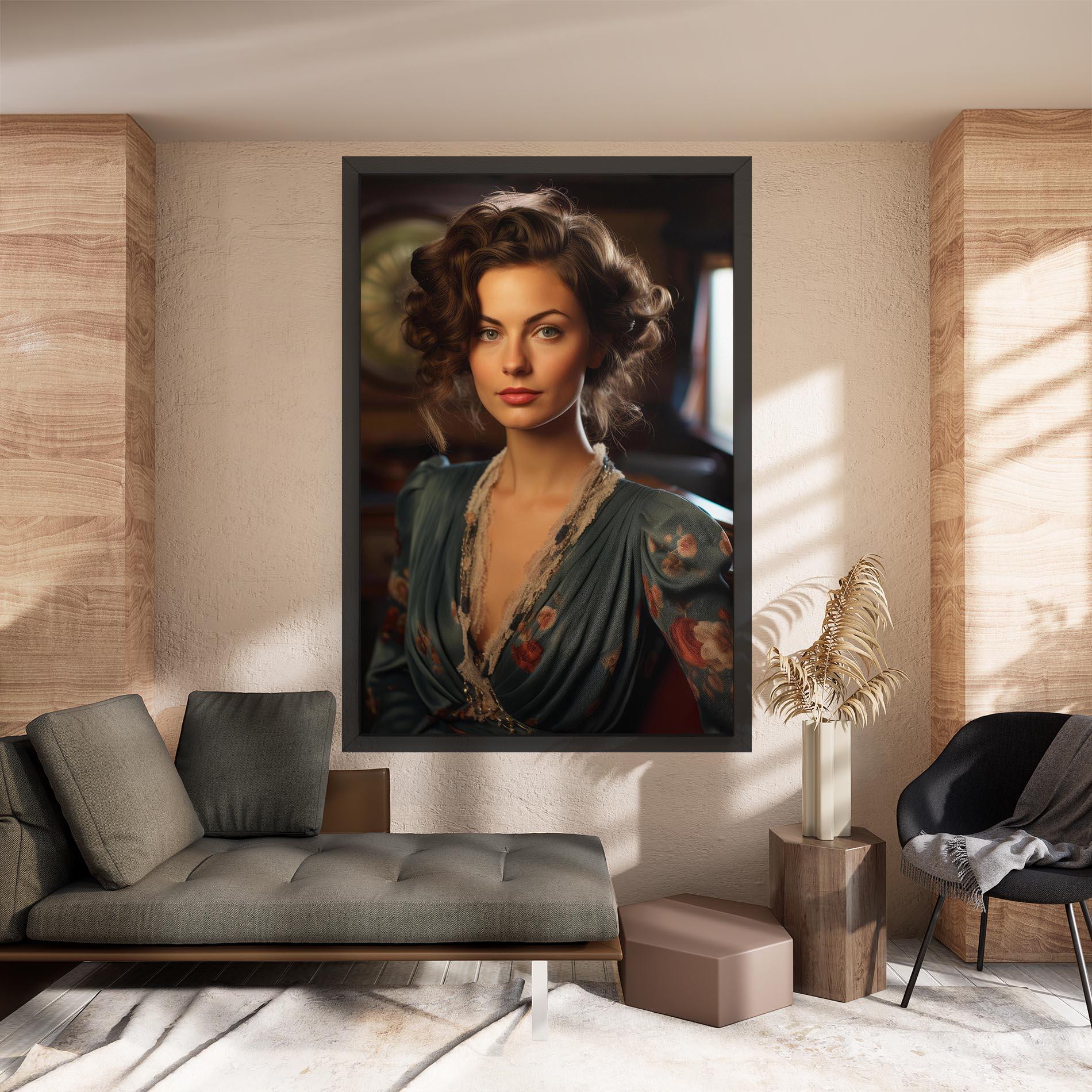 Vászonkép Pink Flowers Dress mockup 8