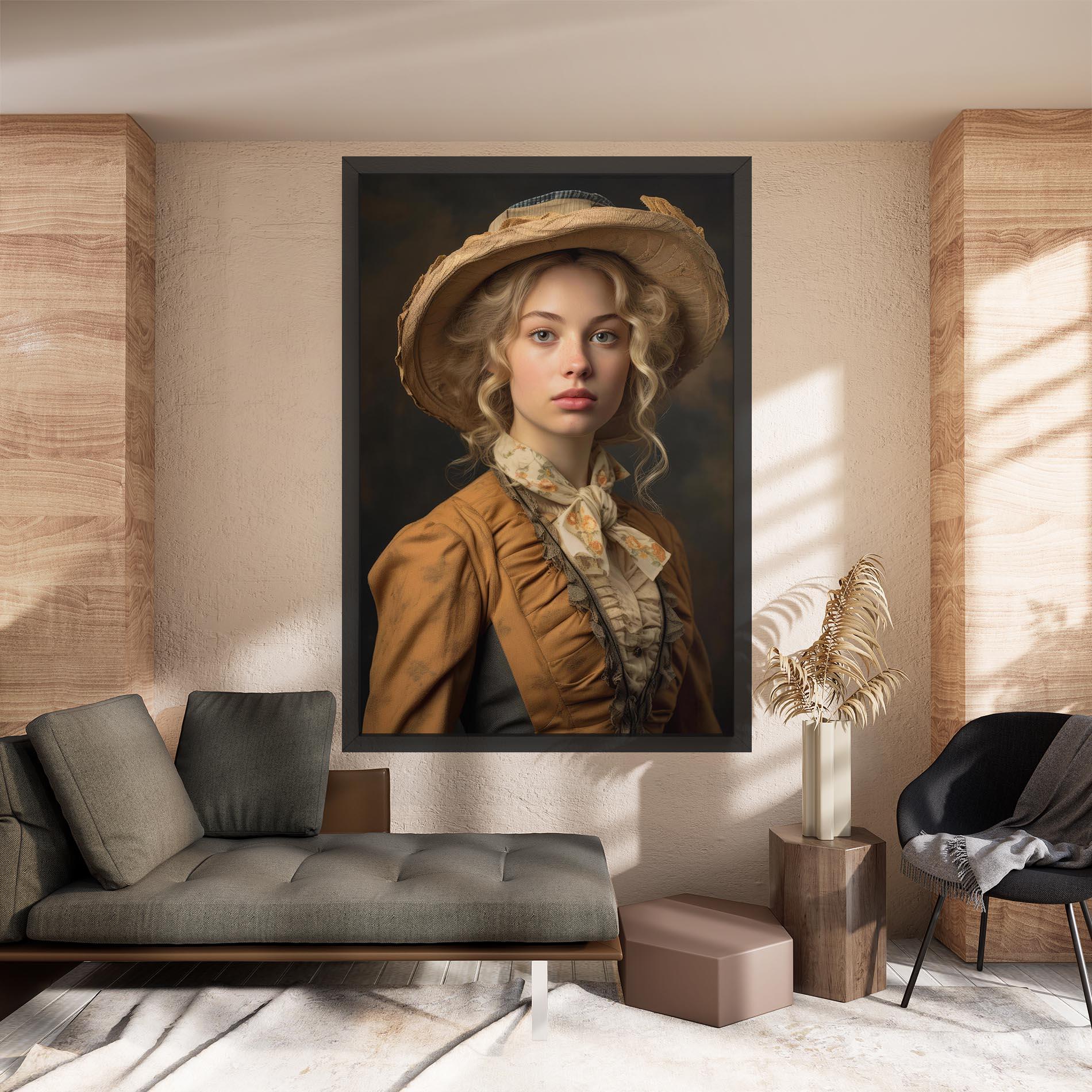 Vászonkép Pretty Vintage Blonde mockup 8