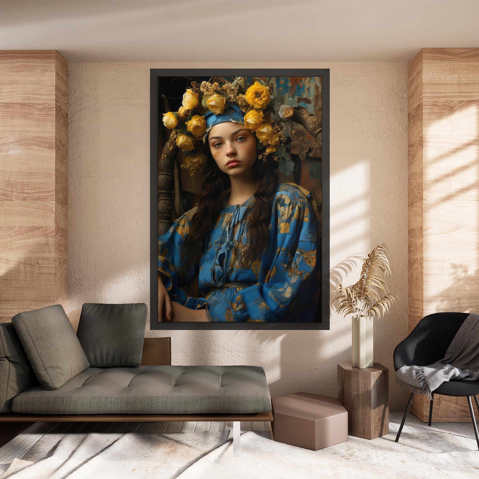 Vászonkép Yellow Rose Dress mockup 8