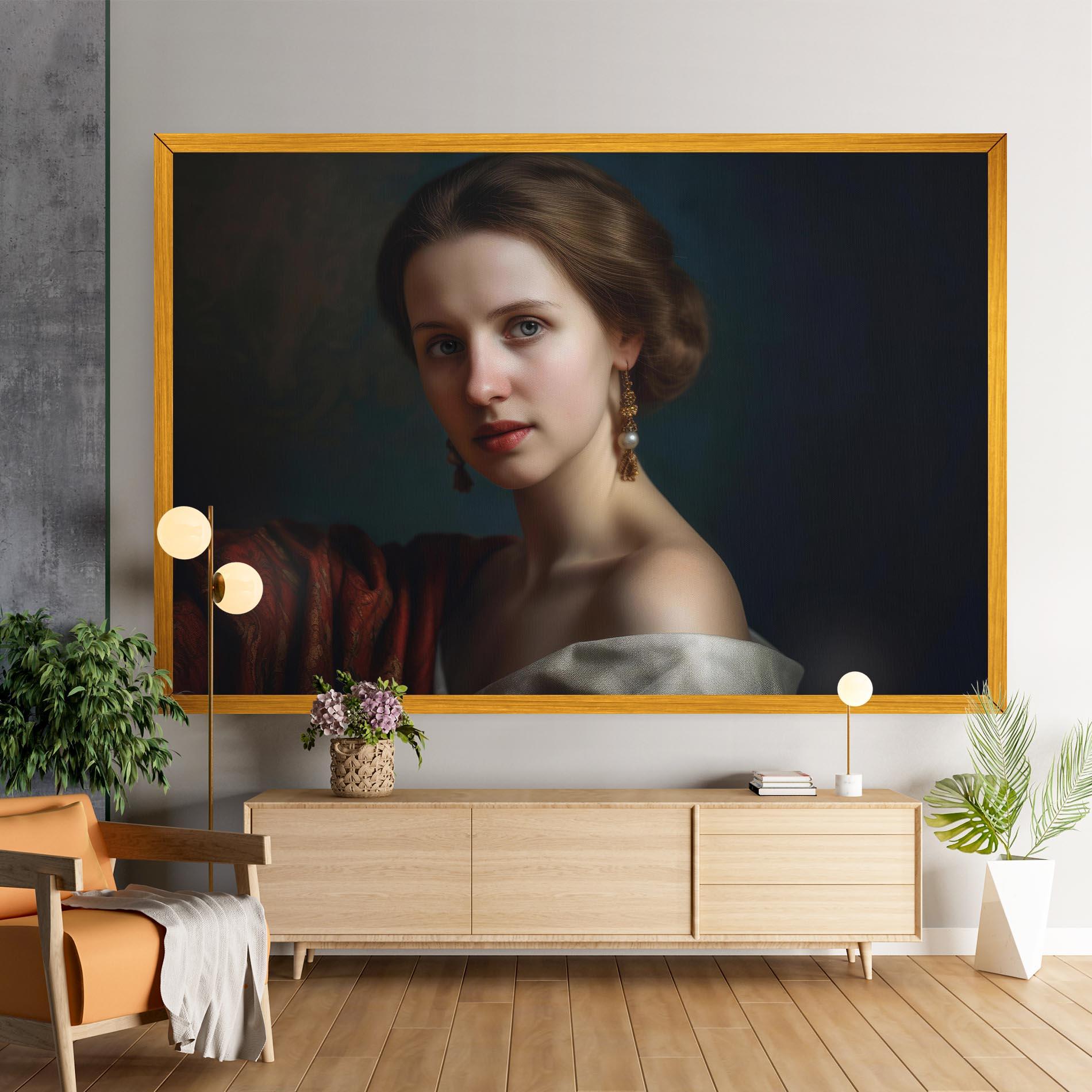 Vászonkép Classical Painting mockup 9