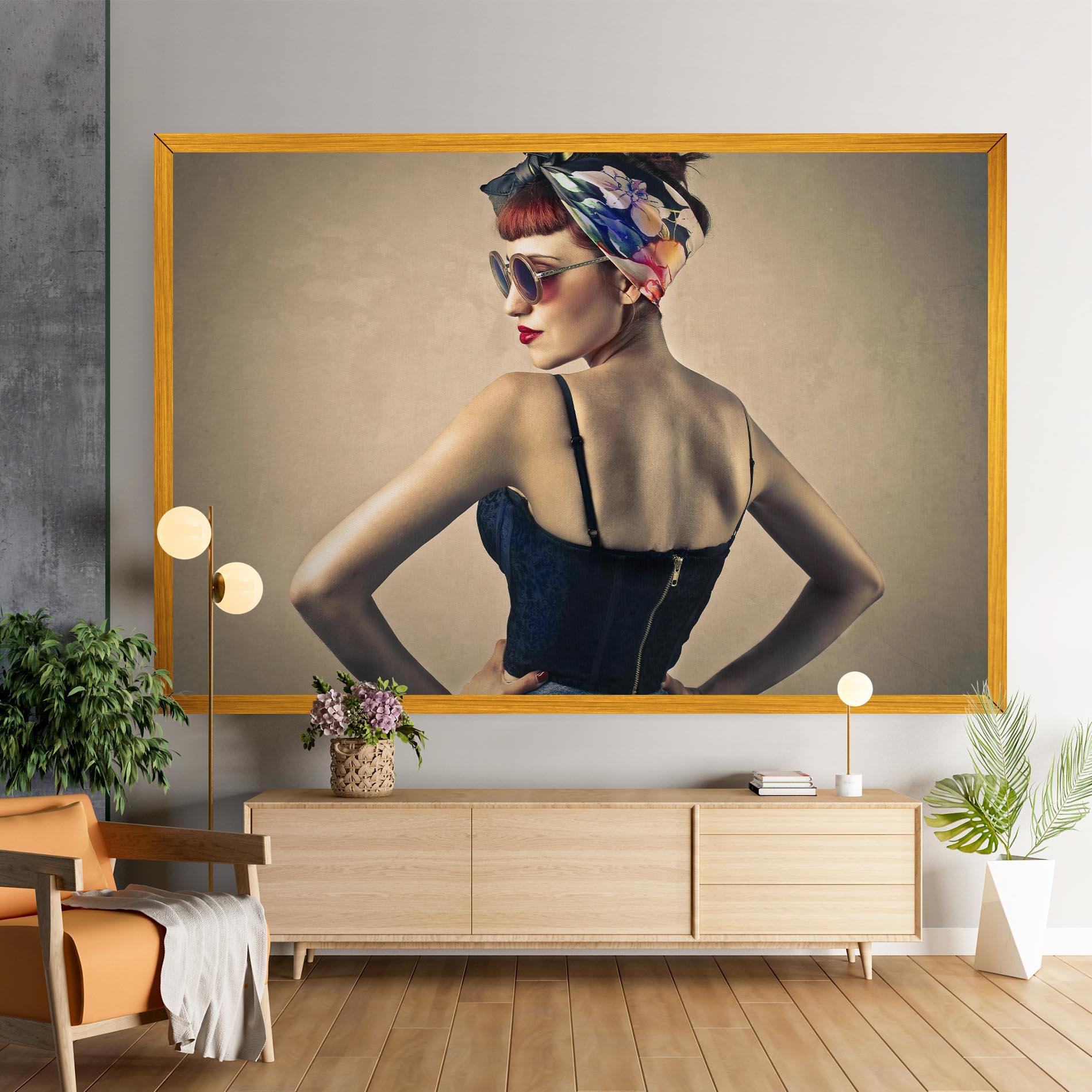 Vászonkép Pin Up Girl mockup 9