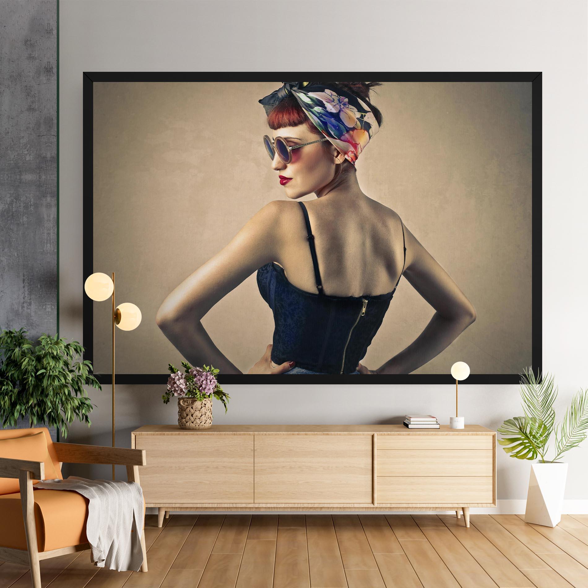 Vászonkép Pin Up Girl mockup 9