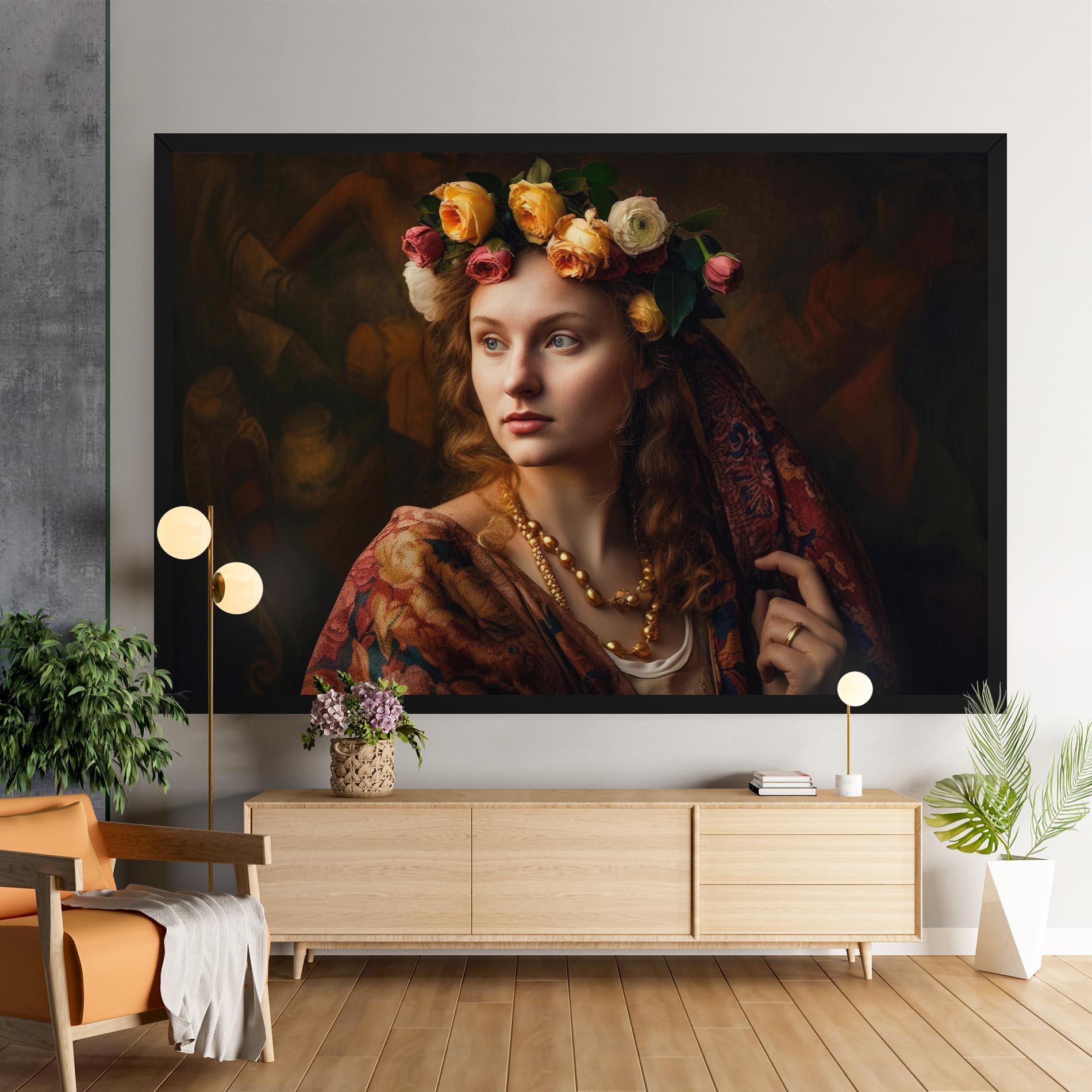 Vászonkép Renaissance Woman mockup 9