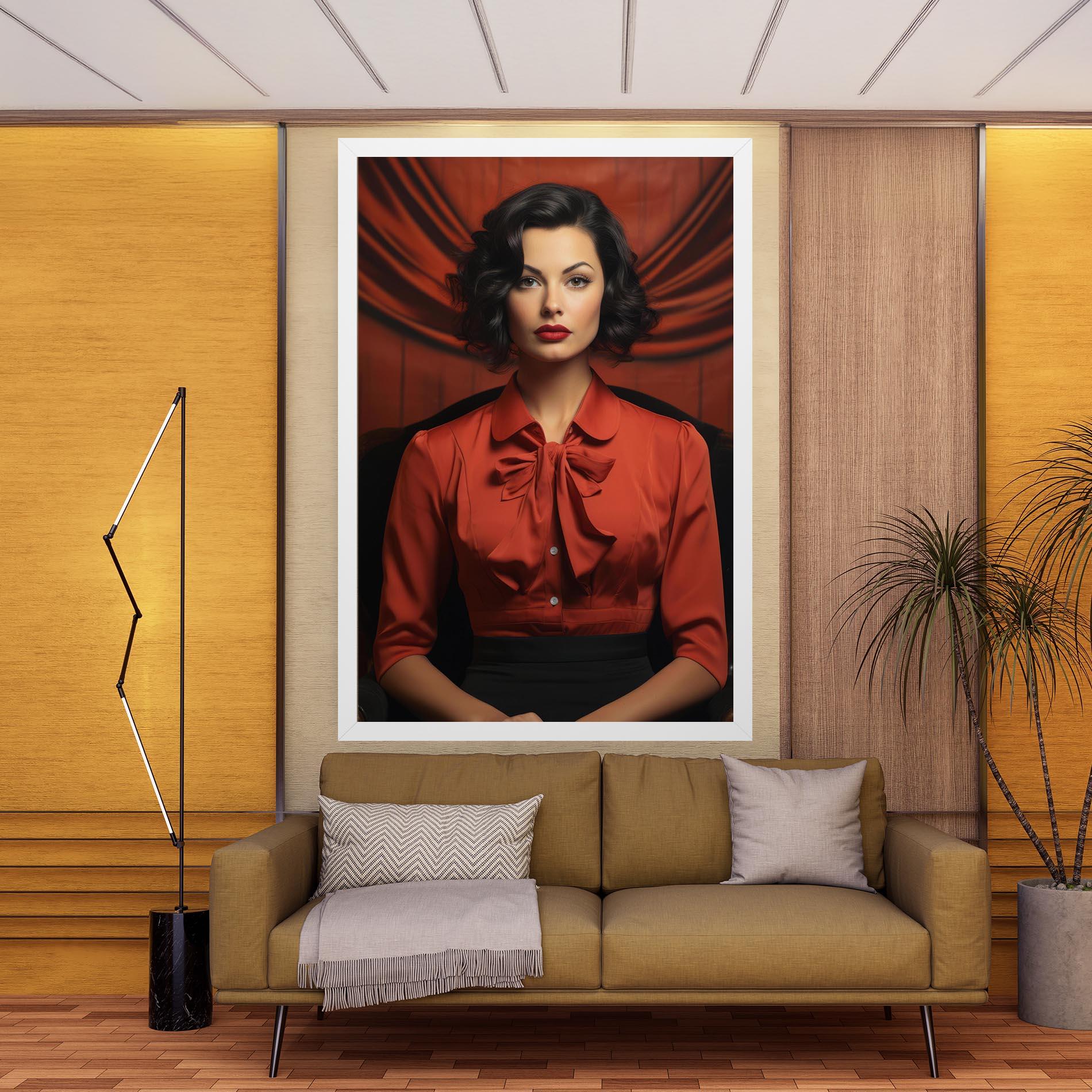 Vászonkép Pretty Red Blouse mockup 9