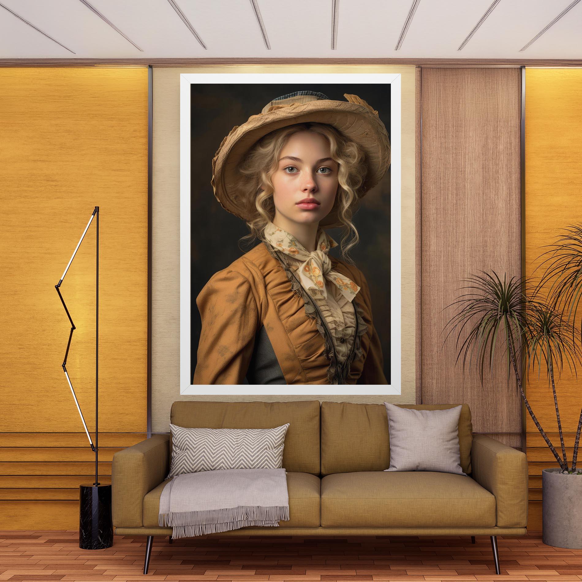 Vászonkép Pretty Vintage Blonde mockup 9