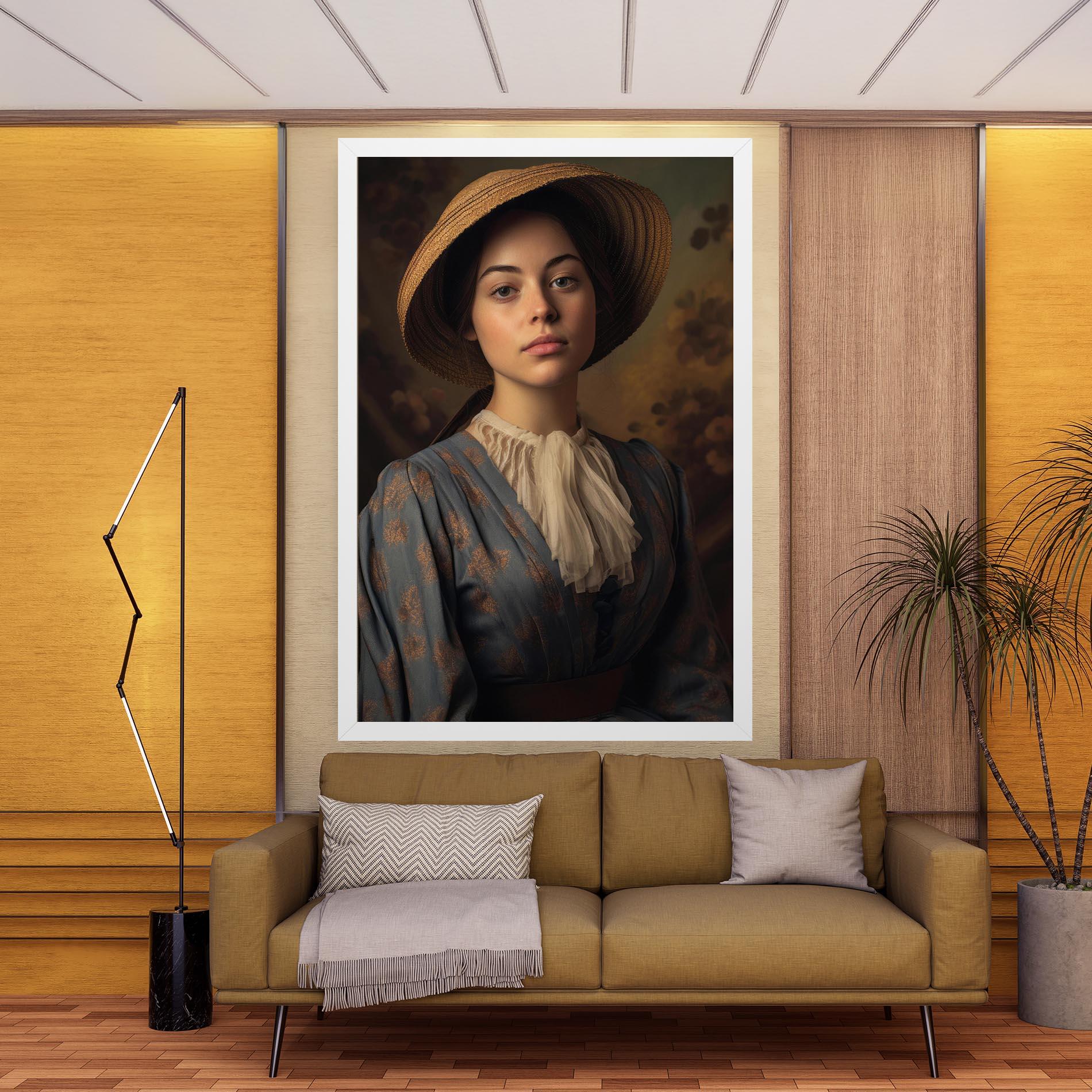 Vászonkép Vintage Blue Dress mockup 9