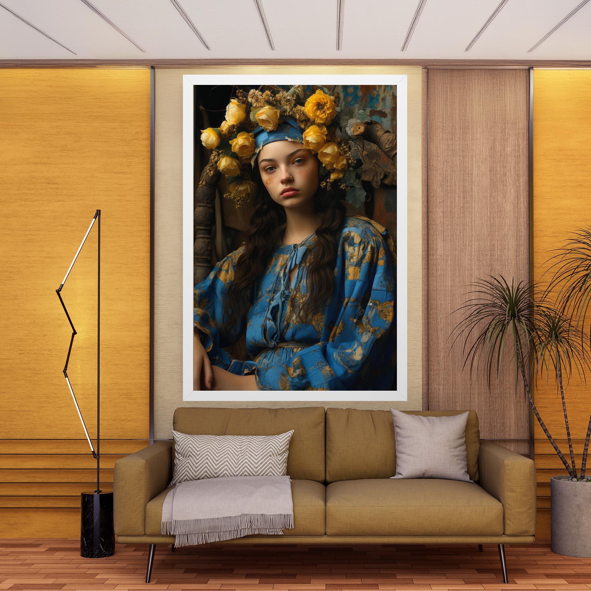 Vászonkép Yellow Rose Dress mockup 9