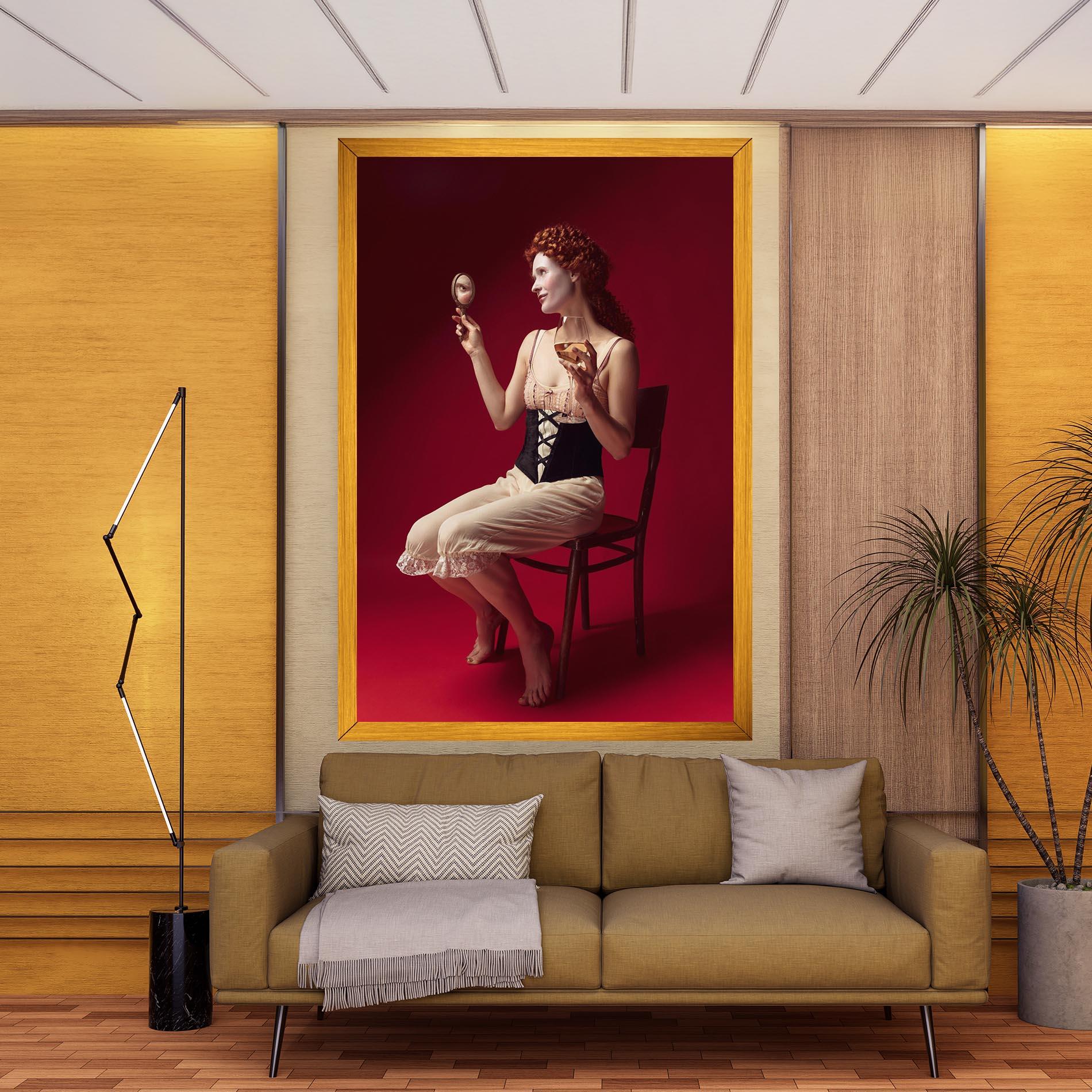 Vászonkép Medieval Redhead Woman mockup 9