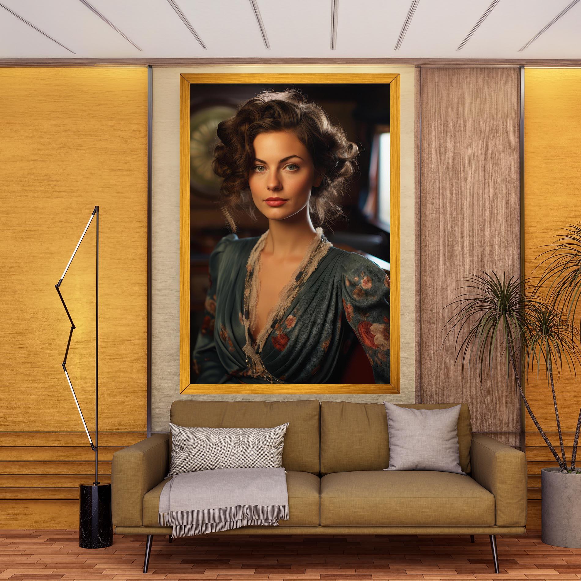 Vászonkép Pink Flowers Dress mockup 9