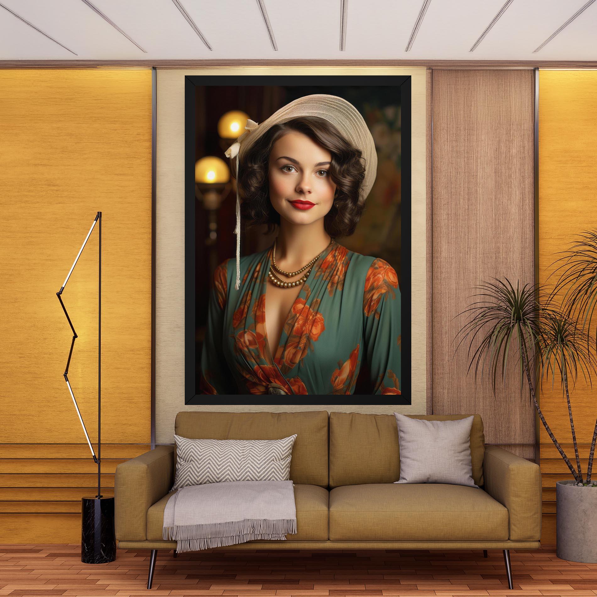 Vászonkép Green Orange Blouse mockup 9