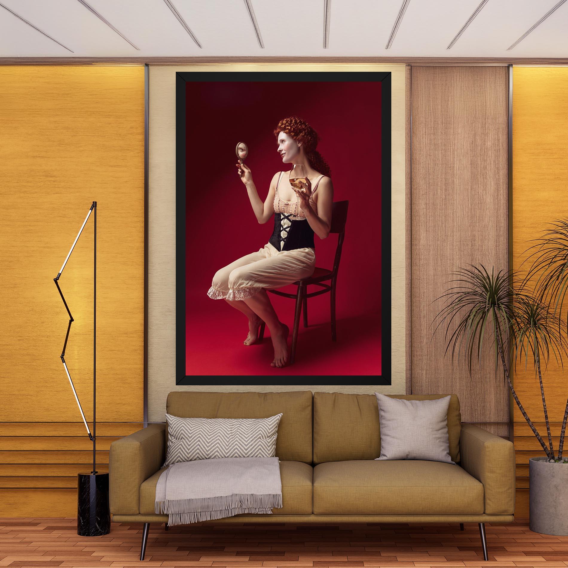 Vászonkép Medieval Redhead Woman mockup 9