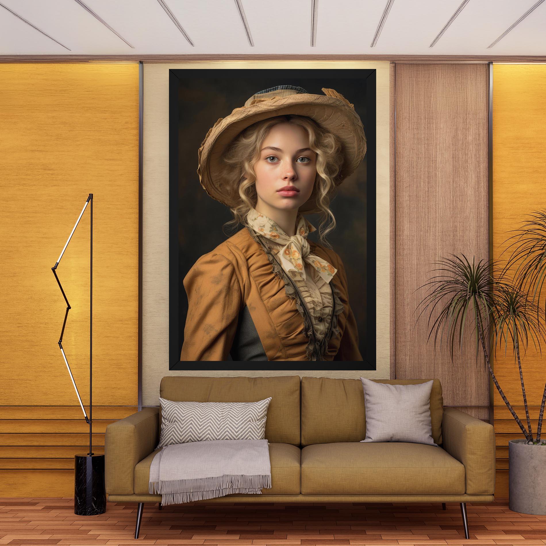 Vászonkép Pretty Vintage Blonde mockup 9