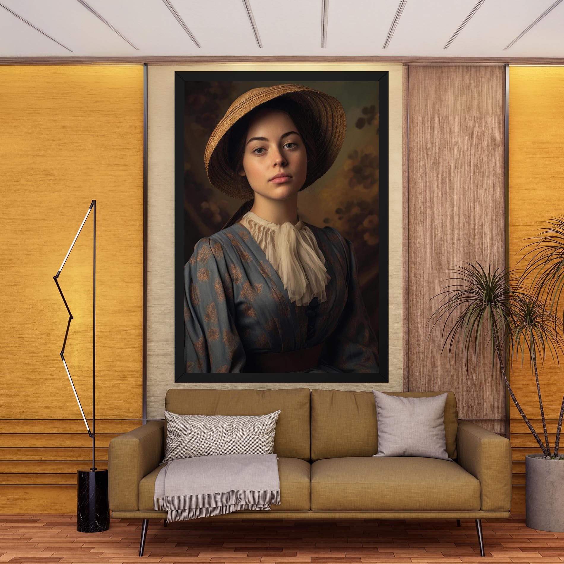 Vászonkép Vintage Blue Dress mockup 9