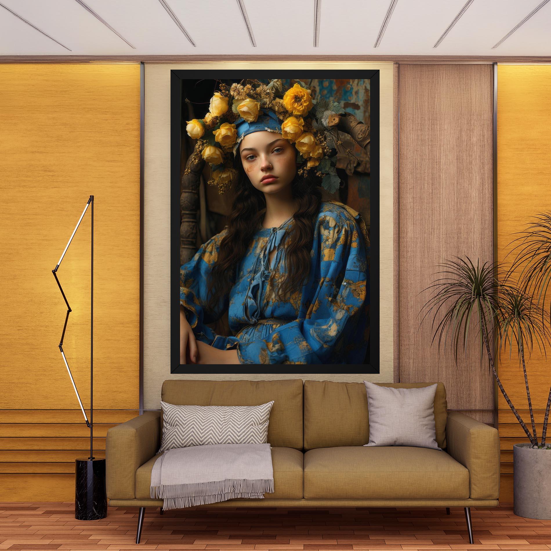 Vászonkép Yellow Rose Dress mockup 9