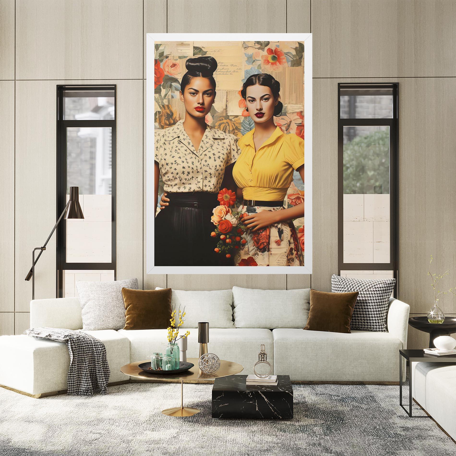 Vászonkép Friendship Vintage Power mockup 2