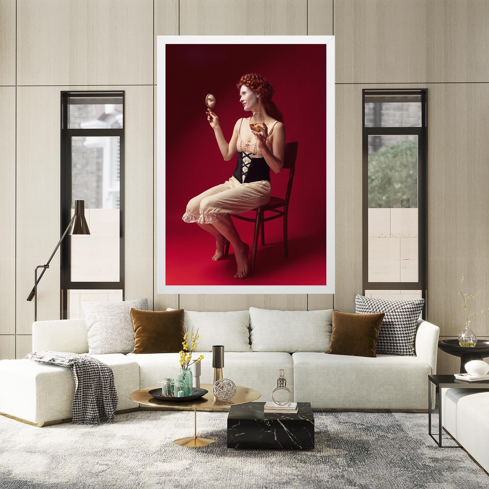 Vászonkép Medieval Redhead Woman mockup 2