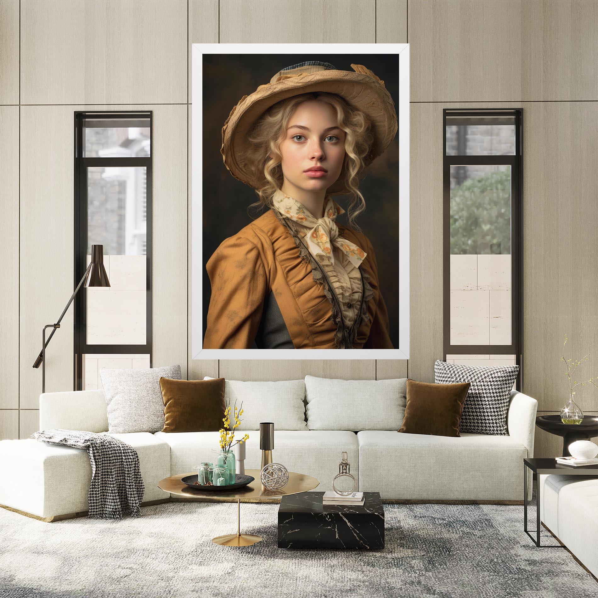 Vászonkép Pretty Vintage Blonde mockup 2