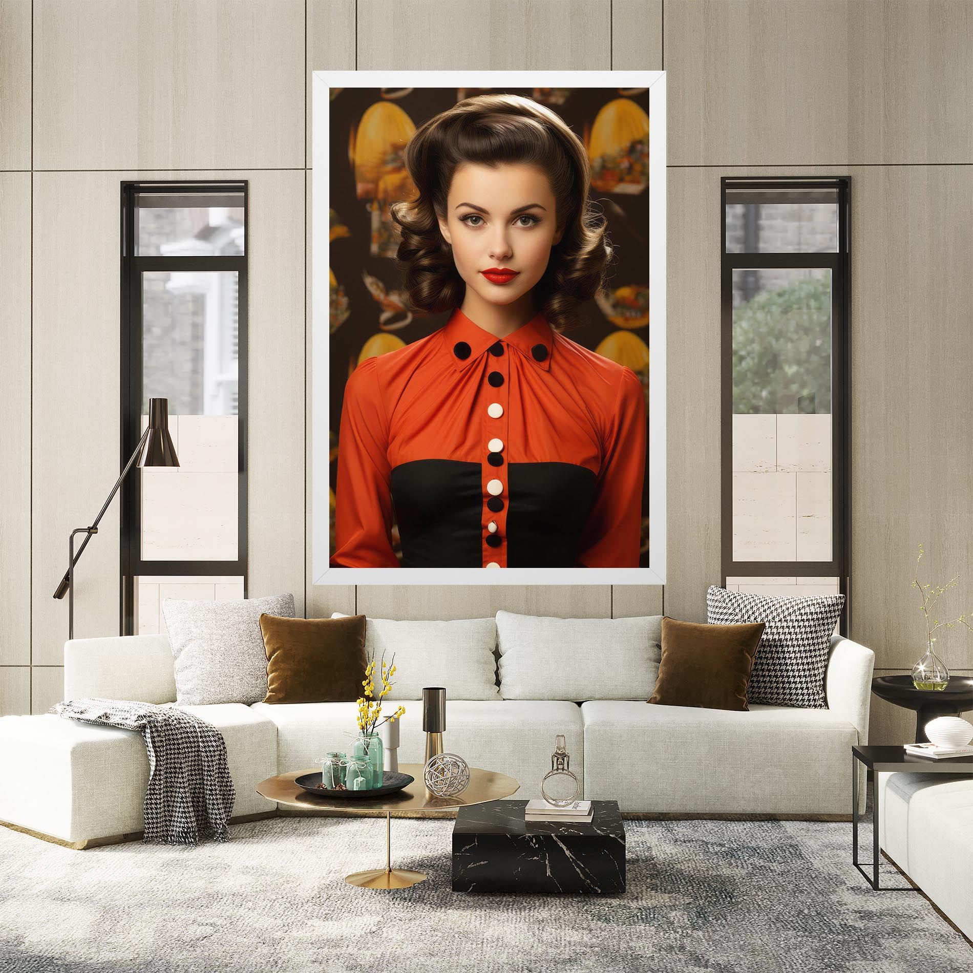 Vintage Red Black mockup 2