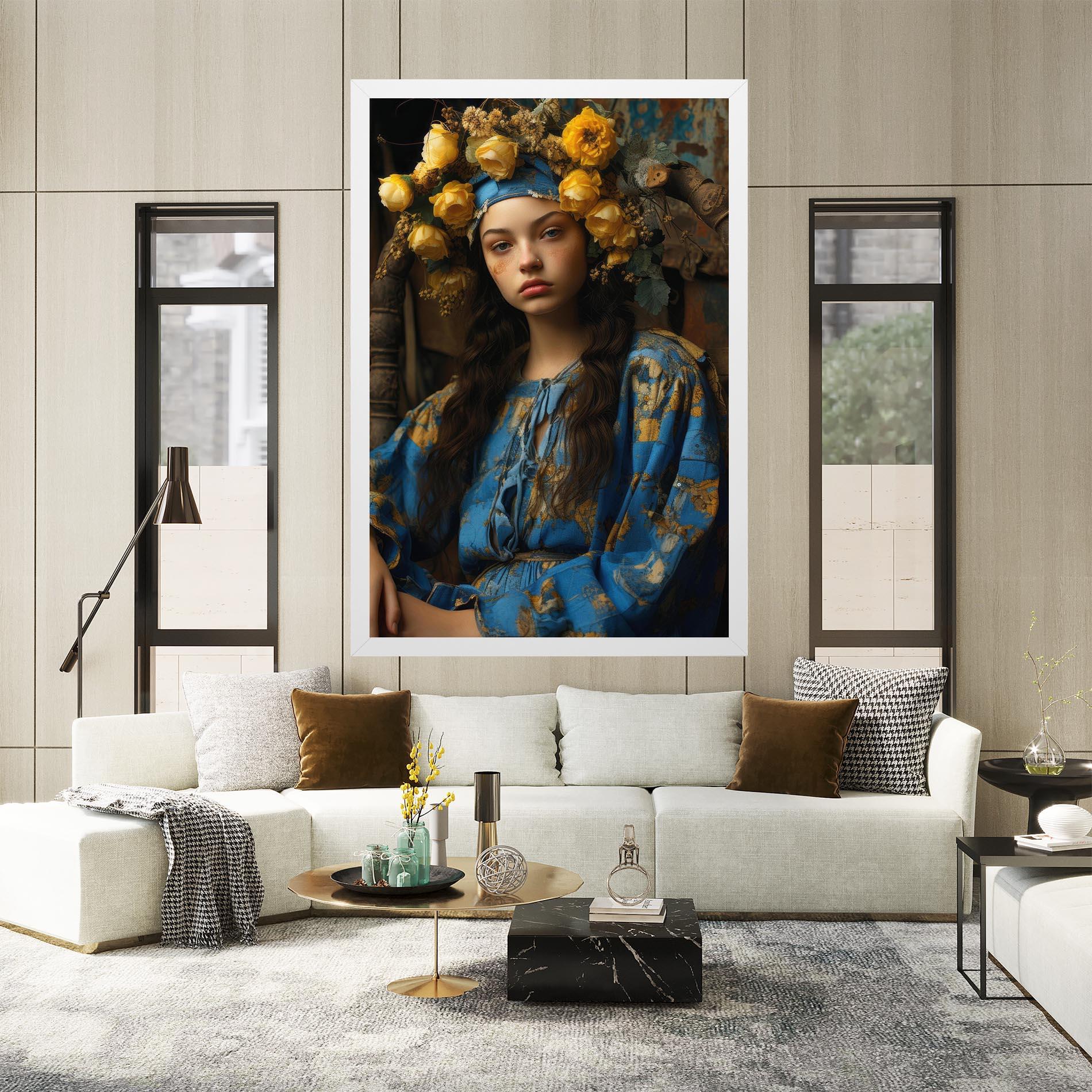 Vászonkép Yellow Rose Dress mockup 2