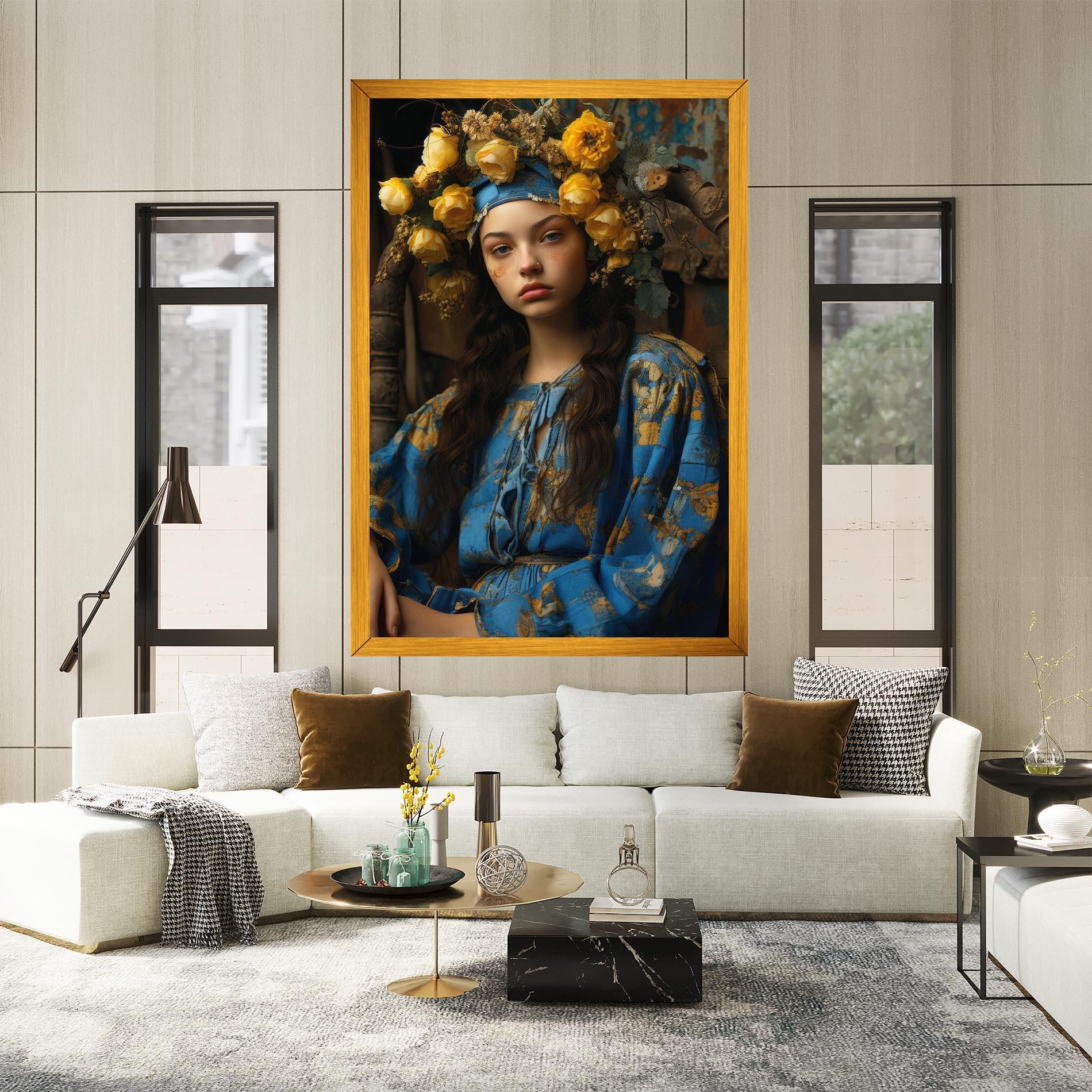 Vászonkép Yellow Rose Dress mockup 2