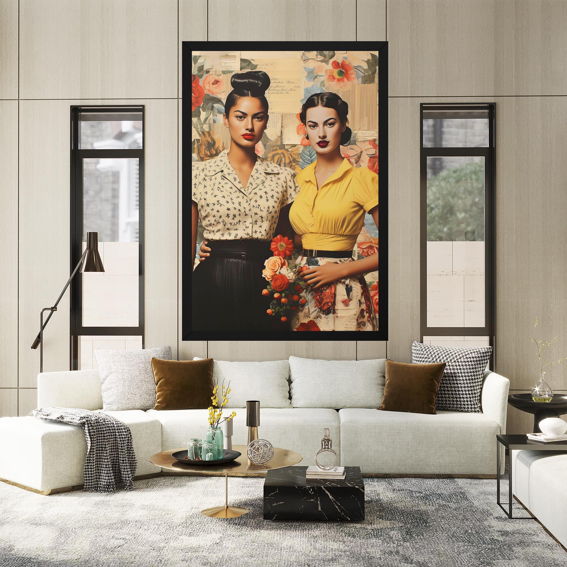 Vászonkép Friendship Vintage Power mockup 2