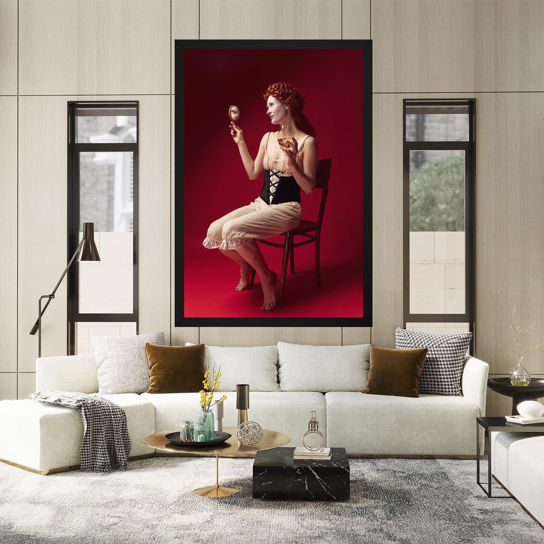 Vászonkép Medieval Redhead Woman mockup 2