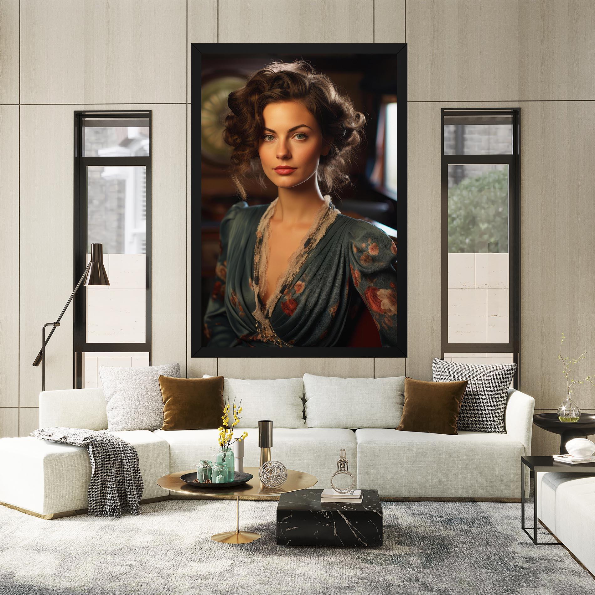 Vászonkép Pink Flowers Dress mockup 2