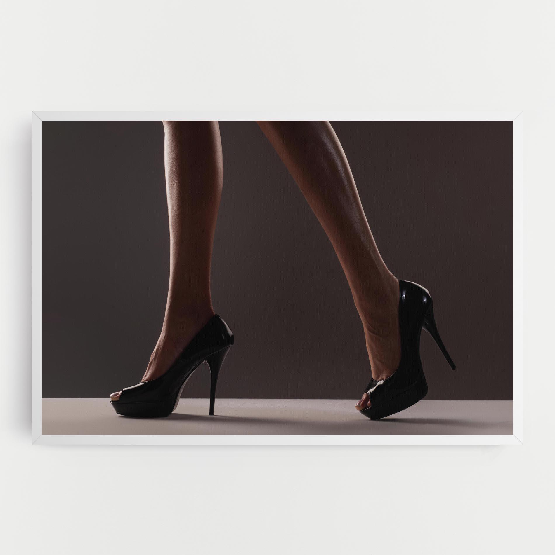 Vászonkép Black High Heels mockup 0