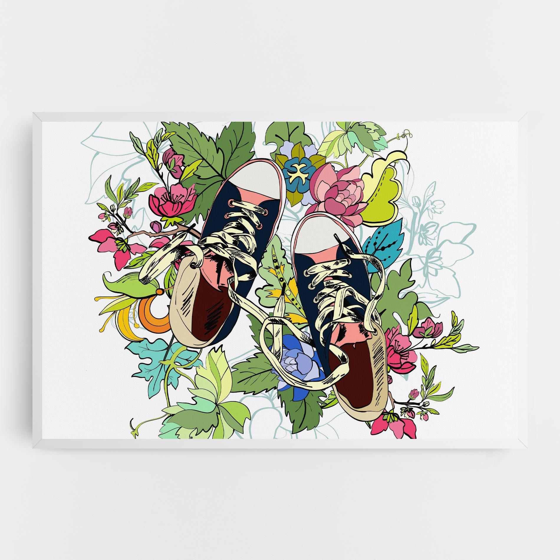Vászonkép Flower Shoes mockup 0