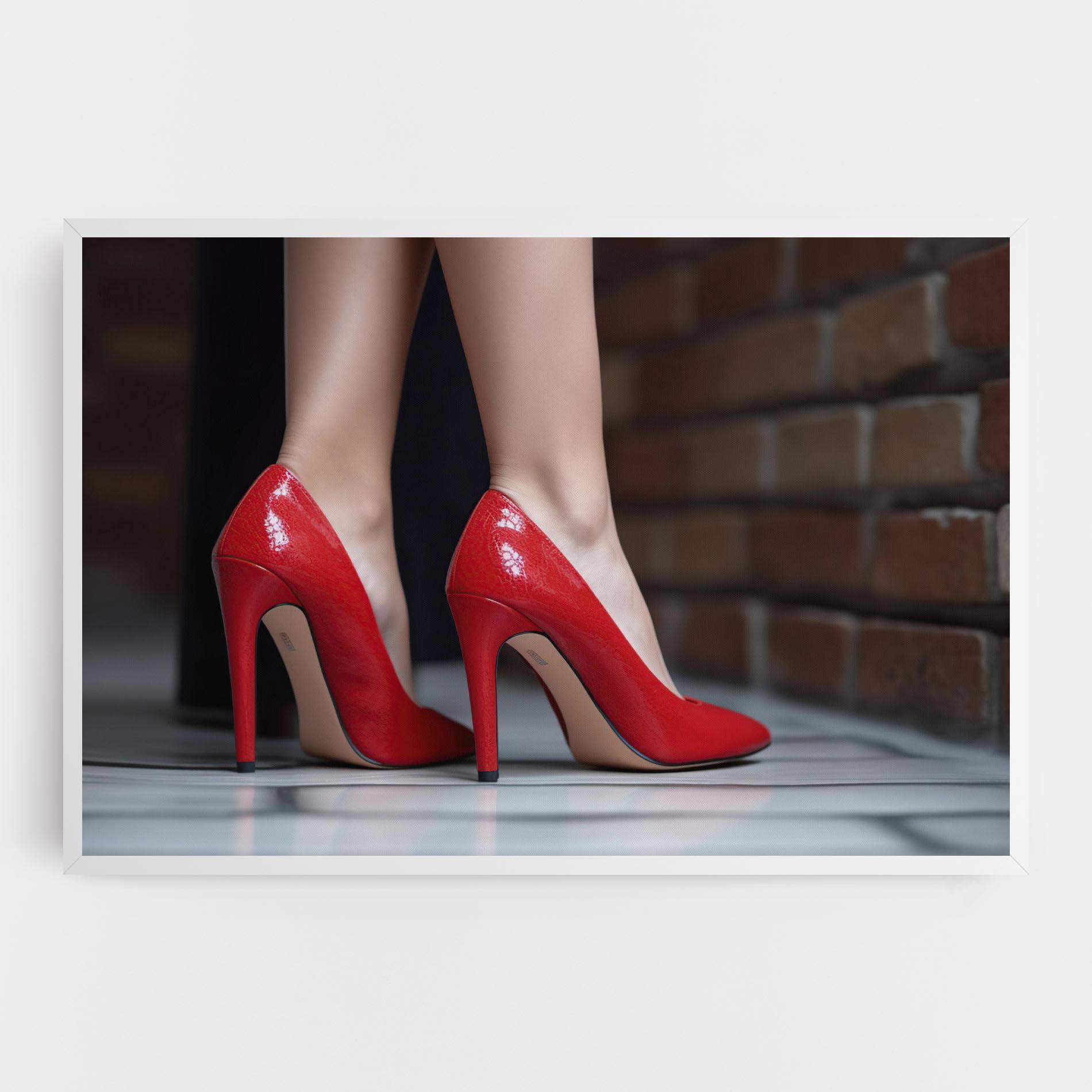 Vászonkép Sexy Red Heels mockup 0