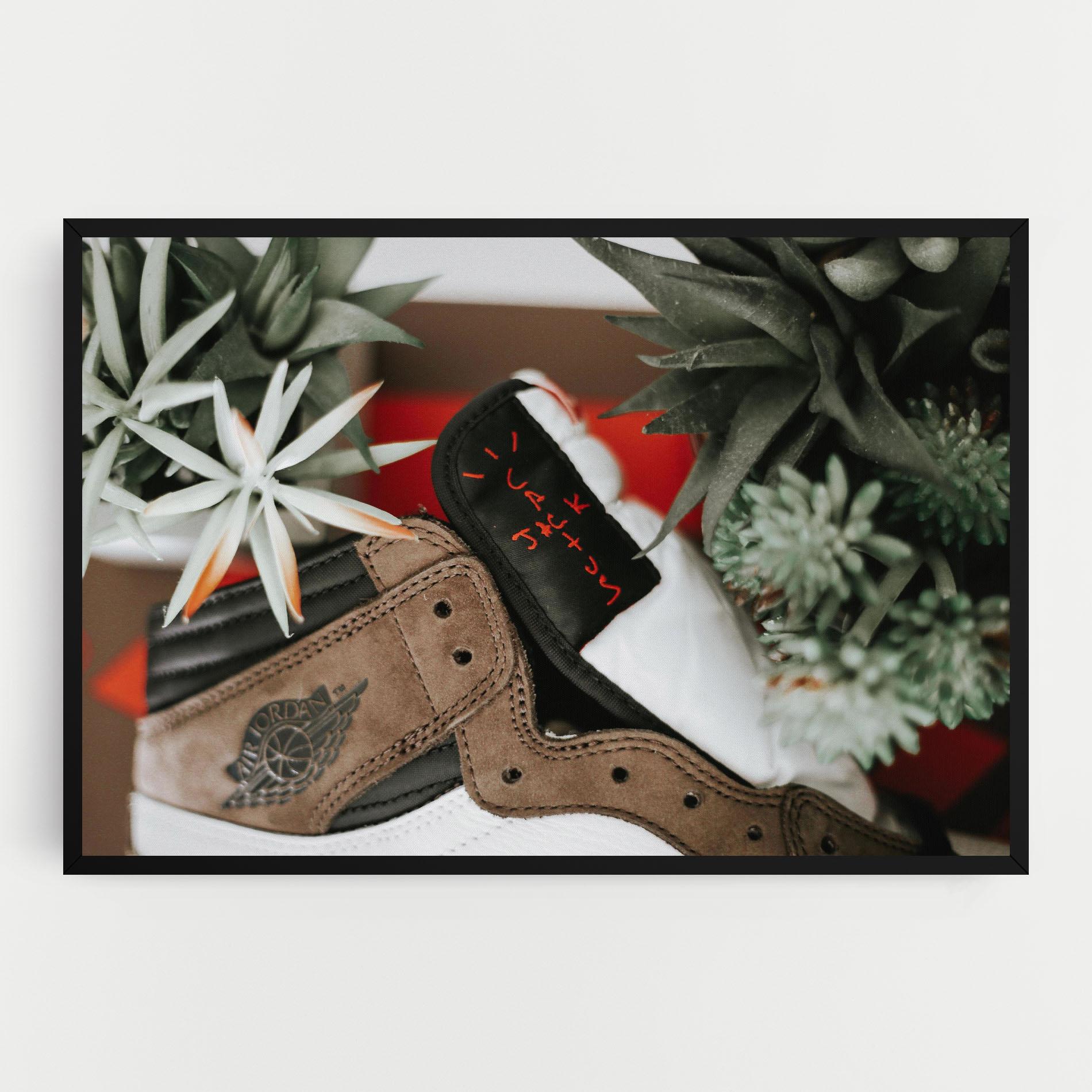 Vászonkép Brown Air Jordan mockup 0