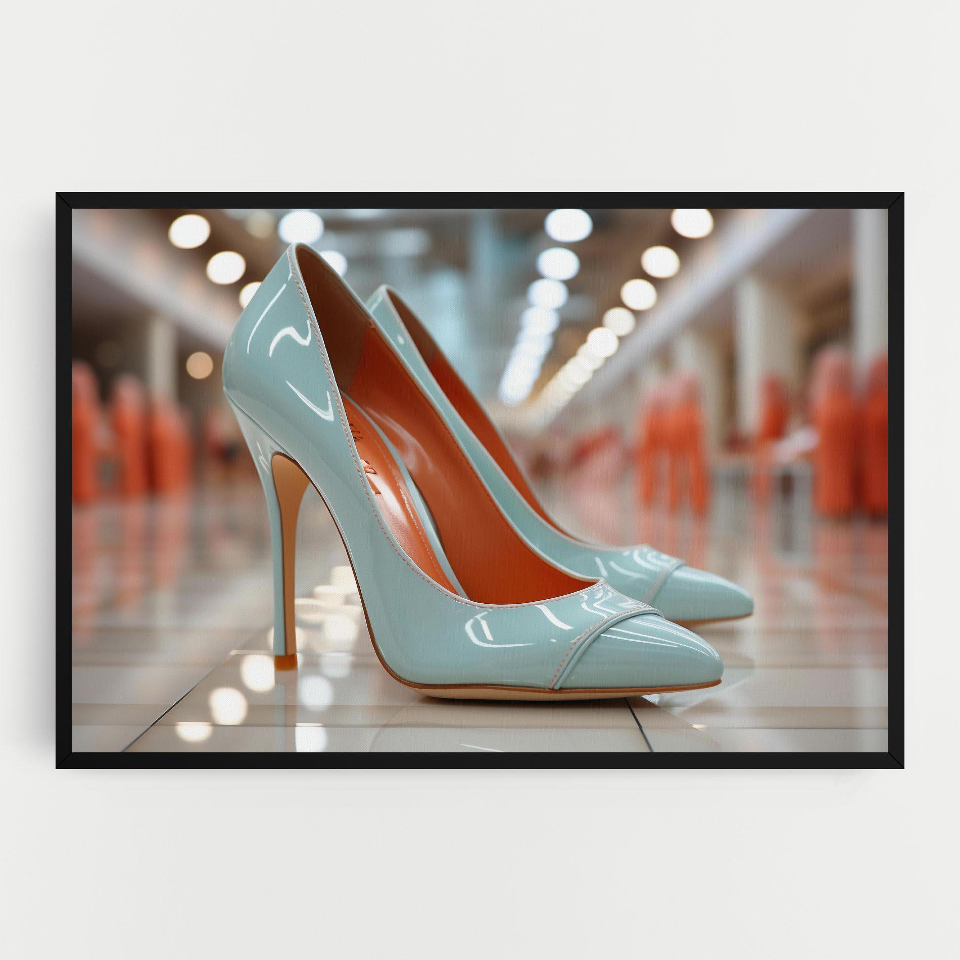 Vászonkép Light Blue Heels mockup 0