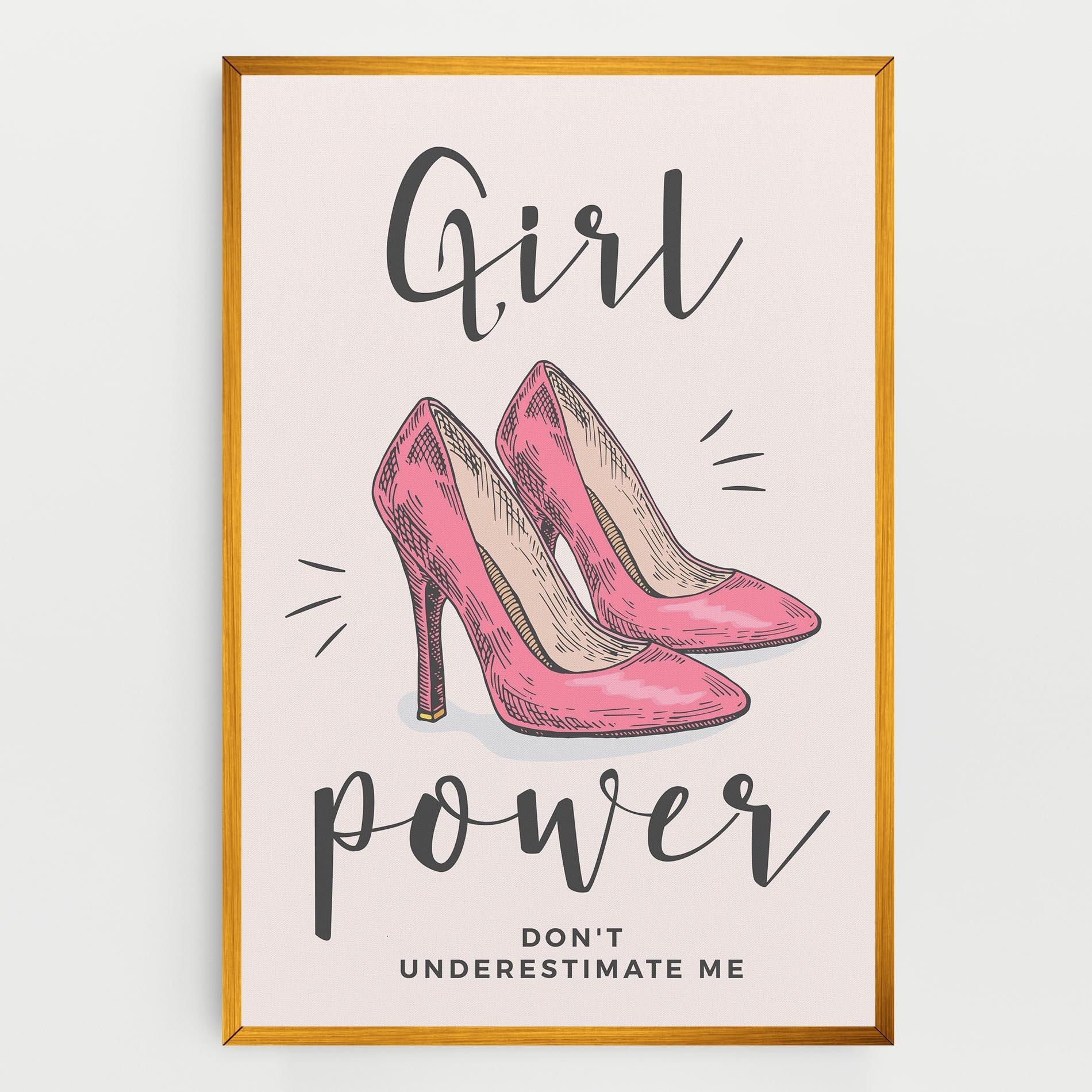 Vászonkép Girl Power mockup 0