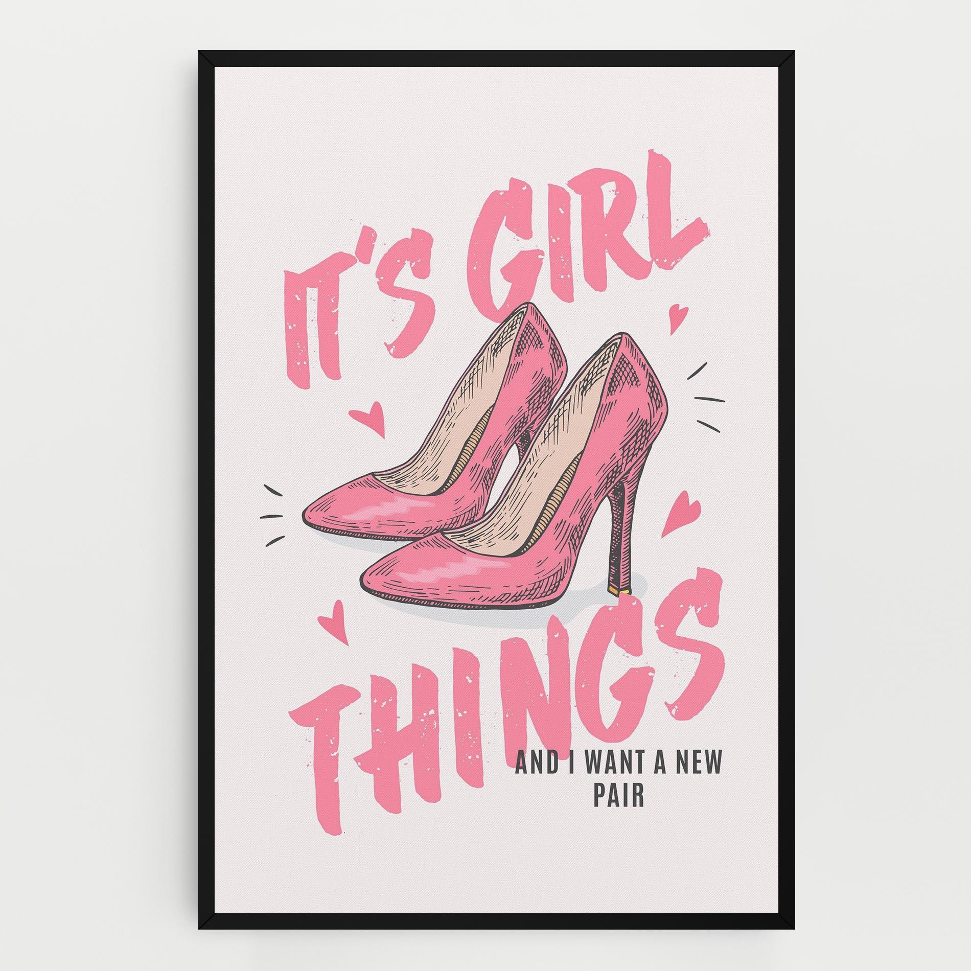 Vászonkép Girl Things mockup 0