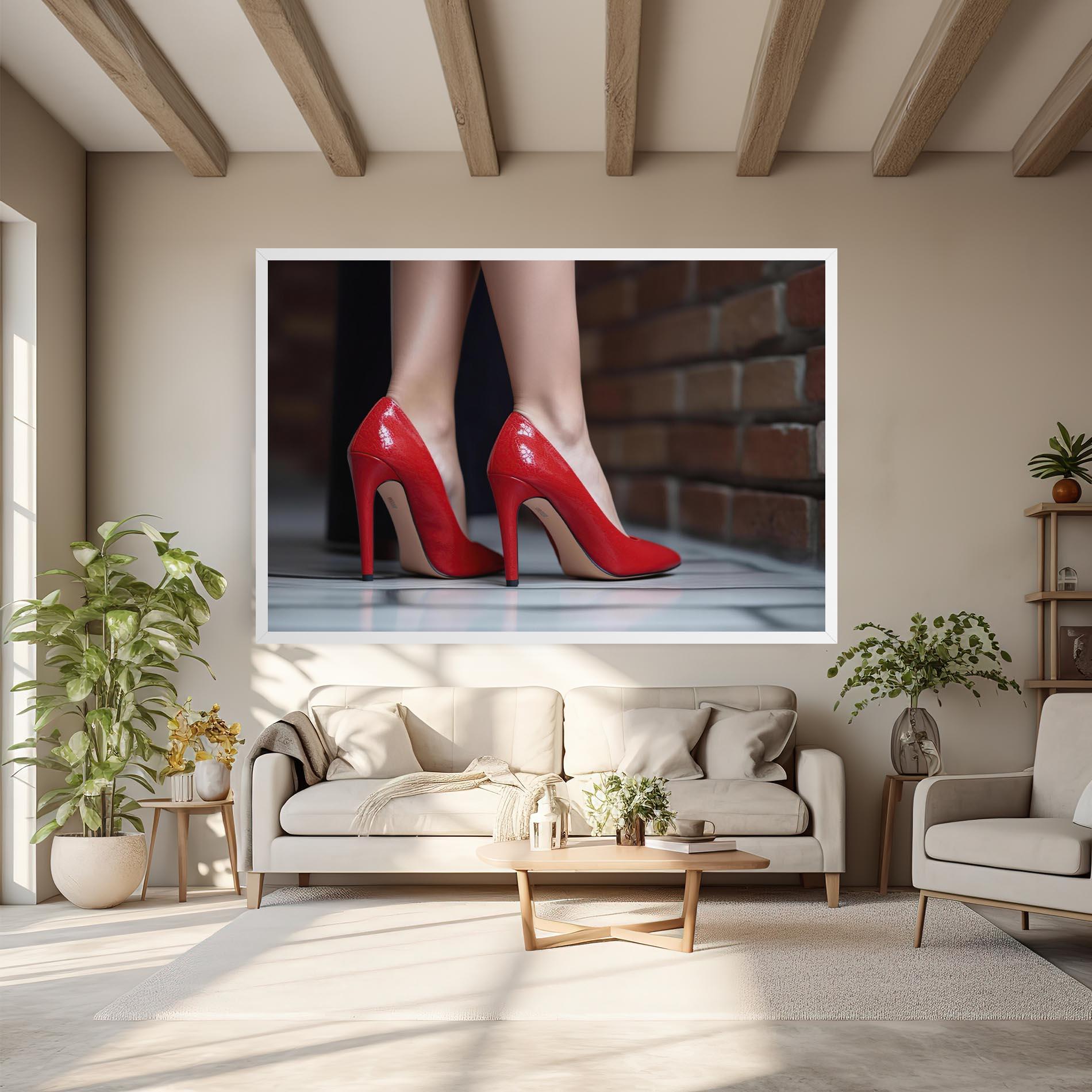 Vászonkép Sexy Red Heels mockup 6