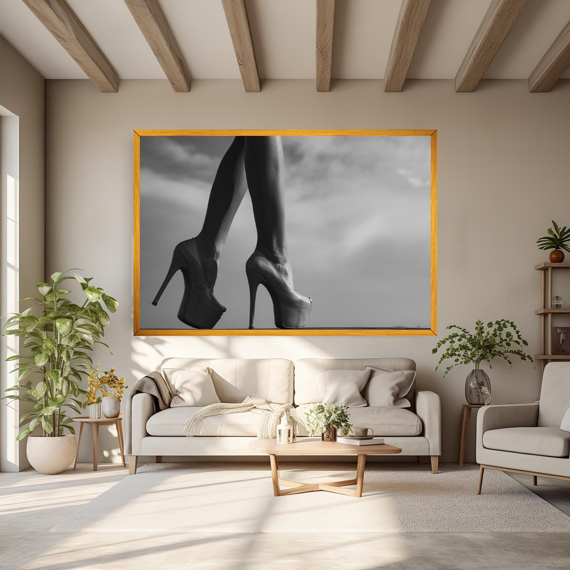 Vászonkép Heels Sky Background mockup 6