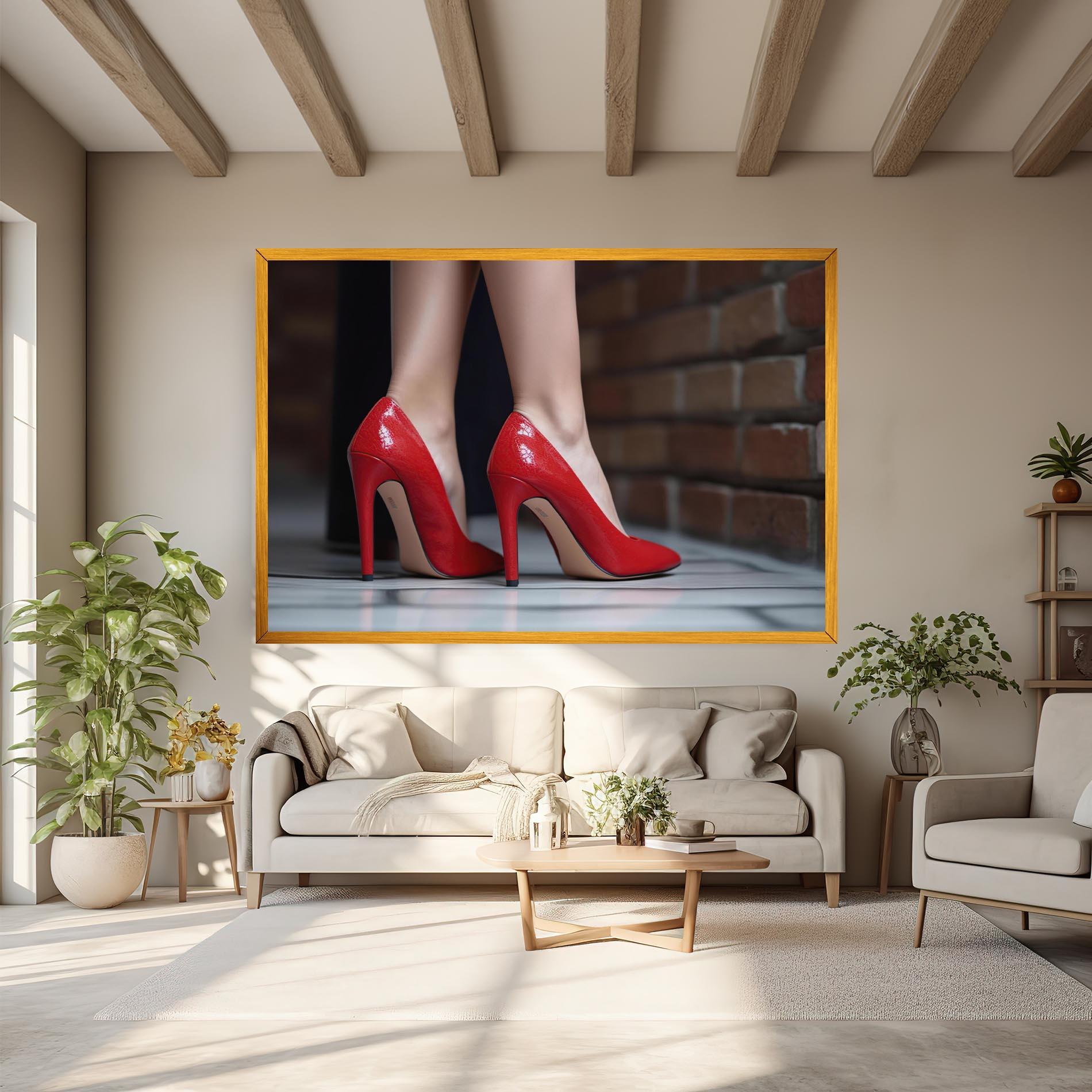 Vászonkép Sexy Red Heels mockup 6
