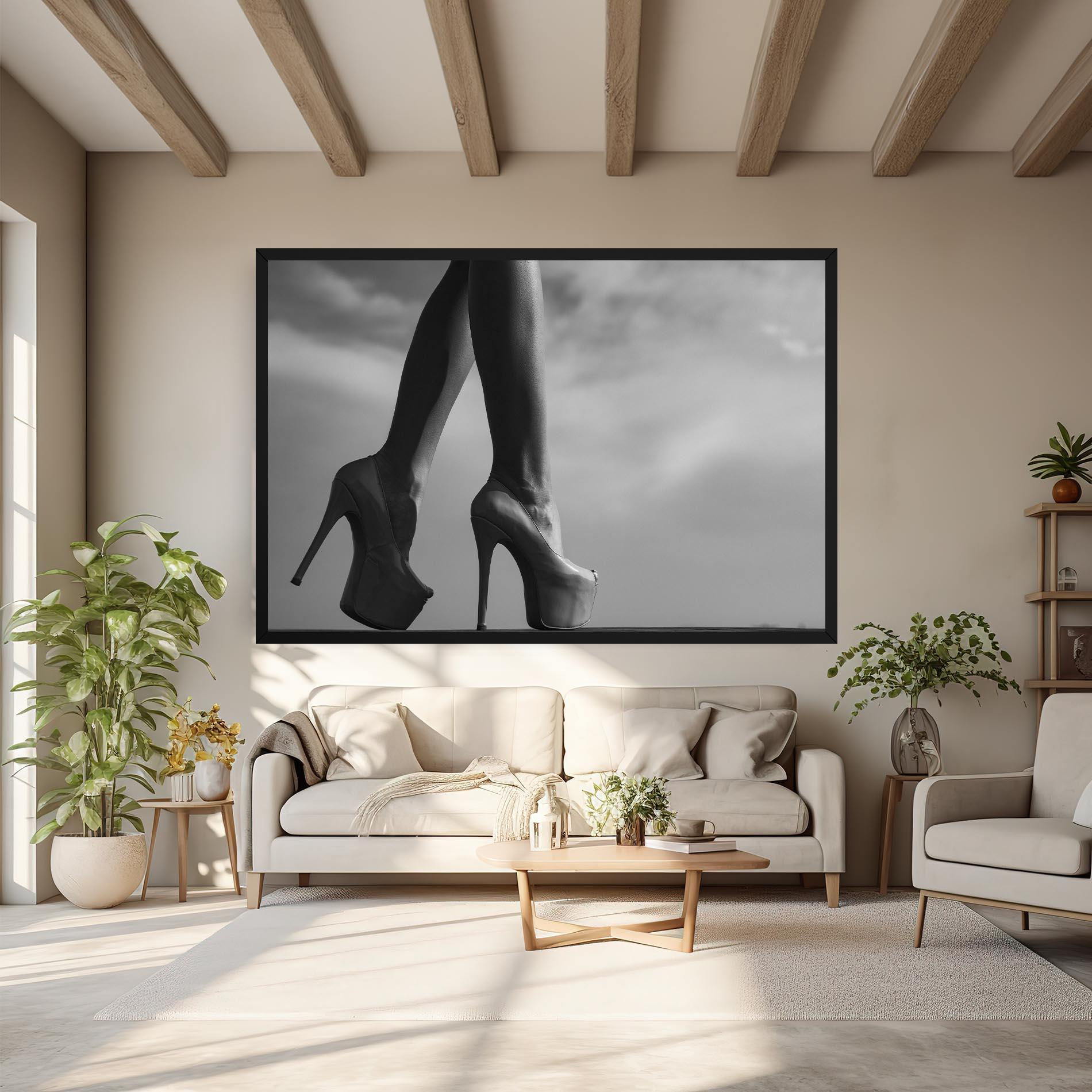 Vászonkép Heels Sky Background mockup 6