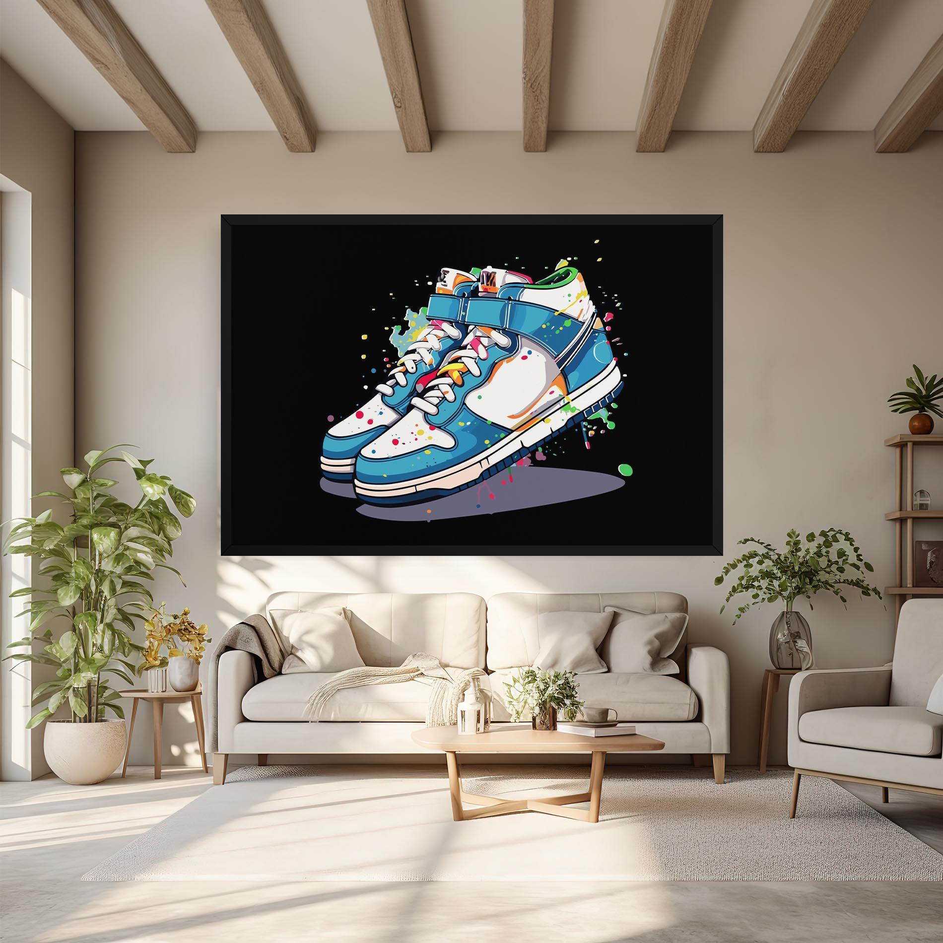 Vászonkép Shoes Splash Color mockup 6