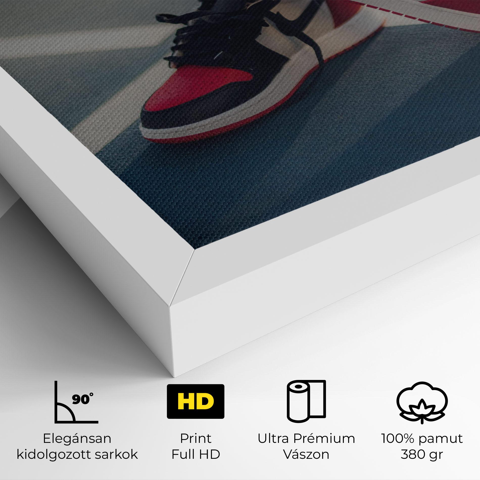 Vászonkép Cool Nike Red Jordan Air mockup 4