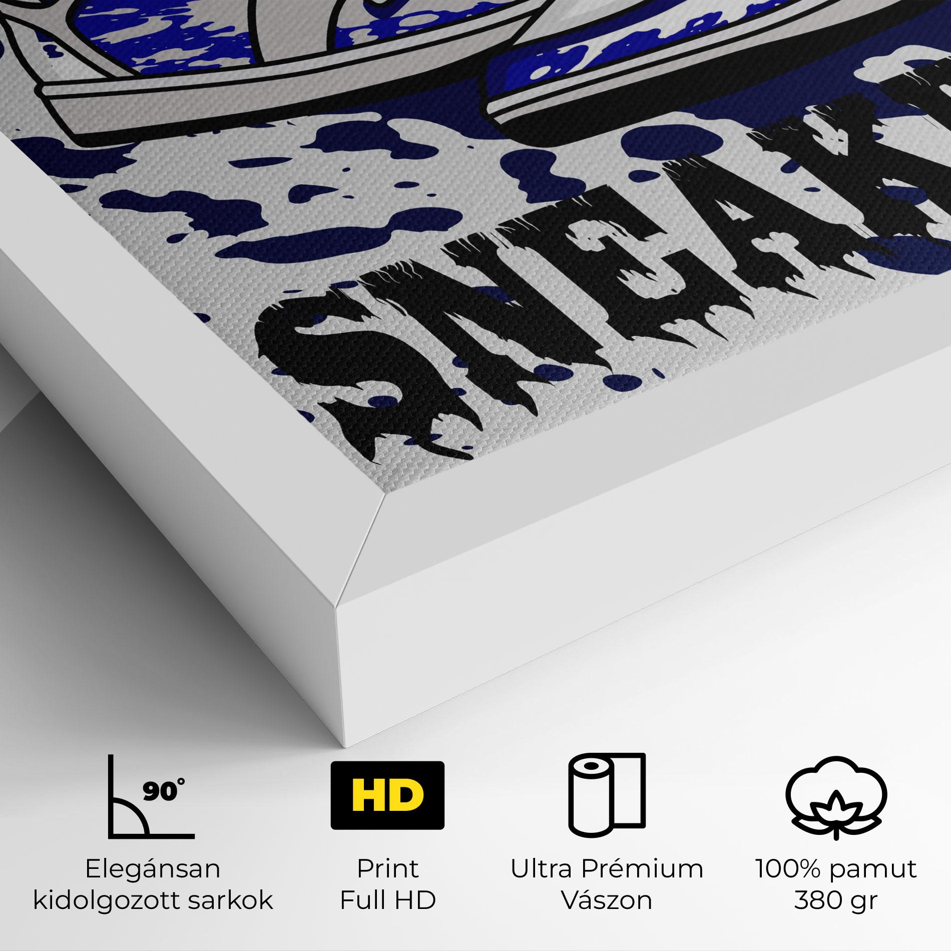 Vászonkép Dark Blue Sneakers mockup 4