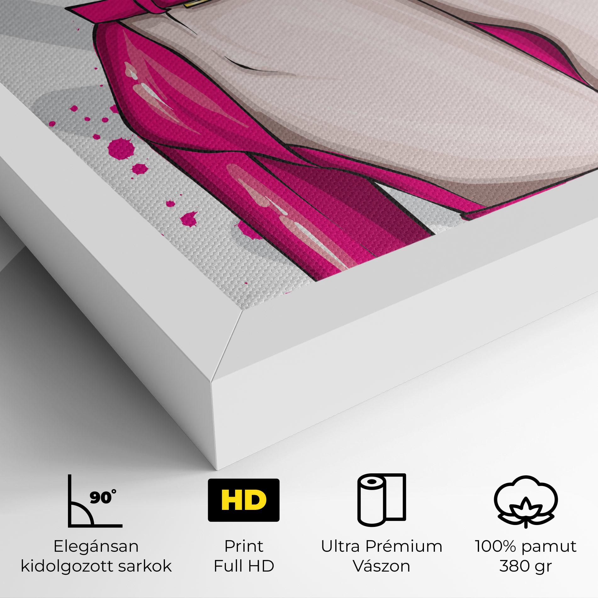 Vászonkép Green Nails mockup 4