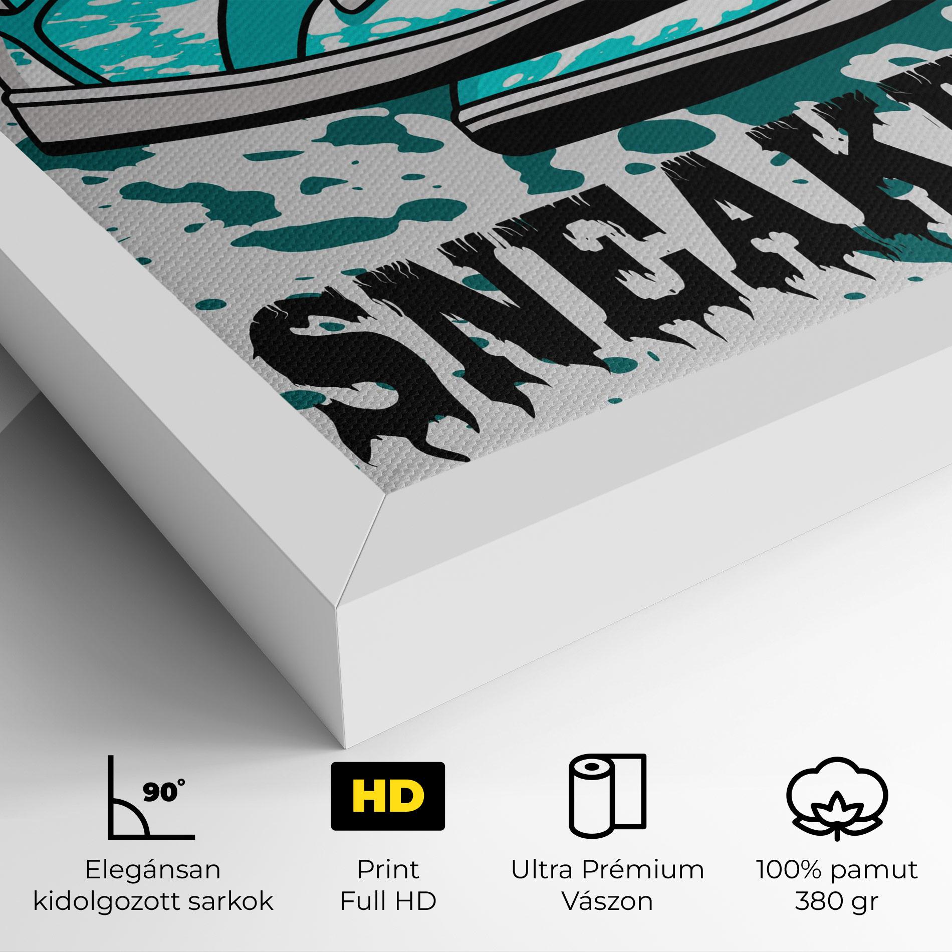 Vászonkép Light Blue Sneakers mockup 4